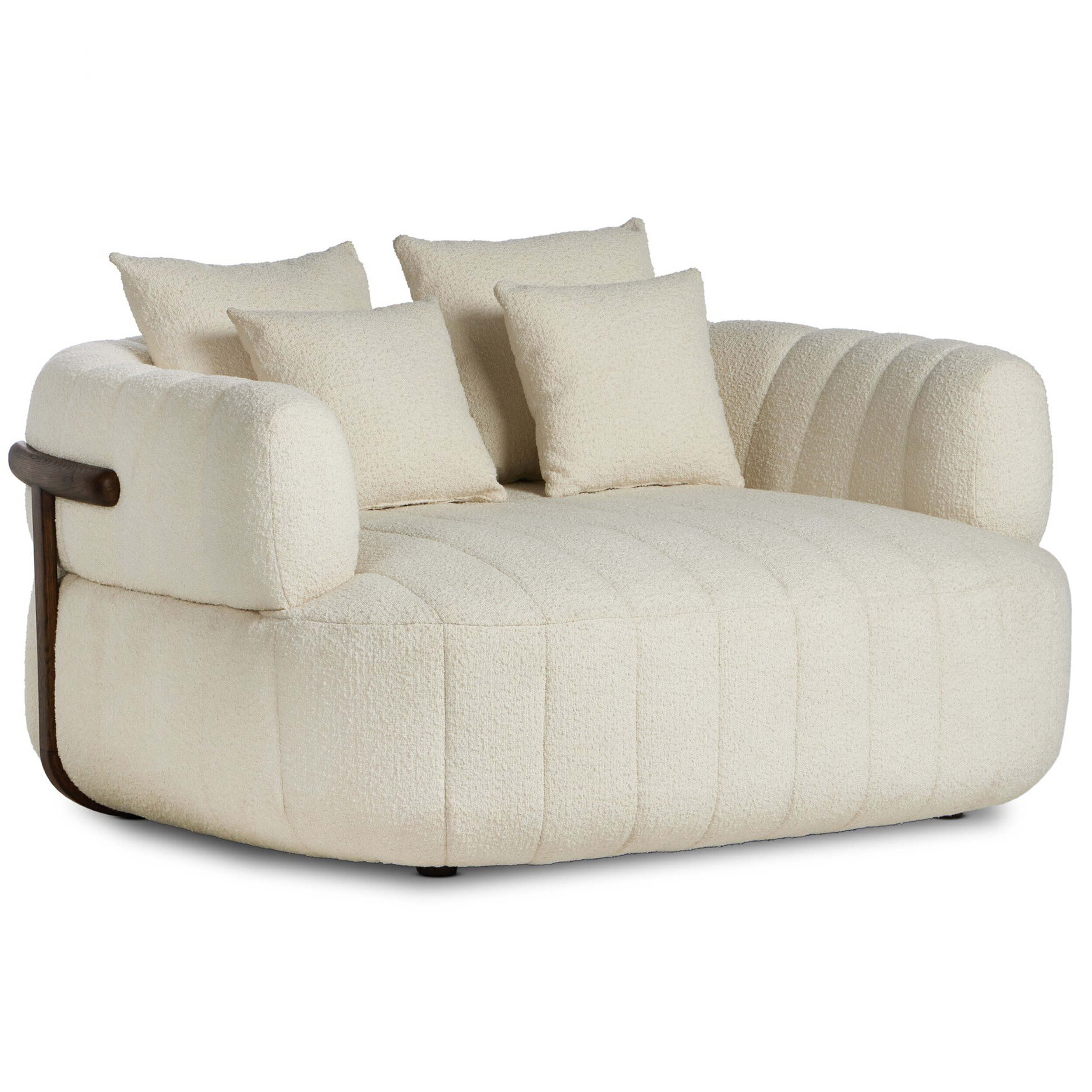 Doss Media Lounger, Altro Snow by Four Hands