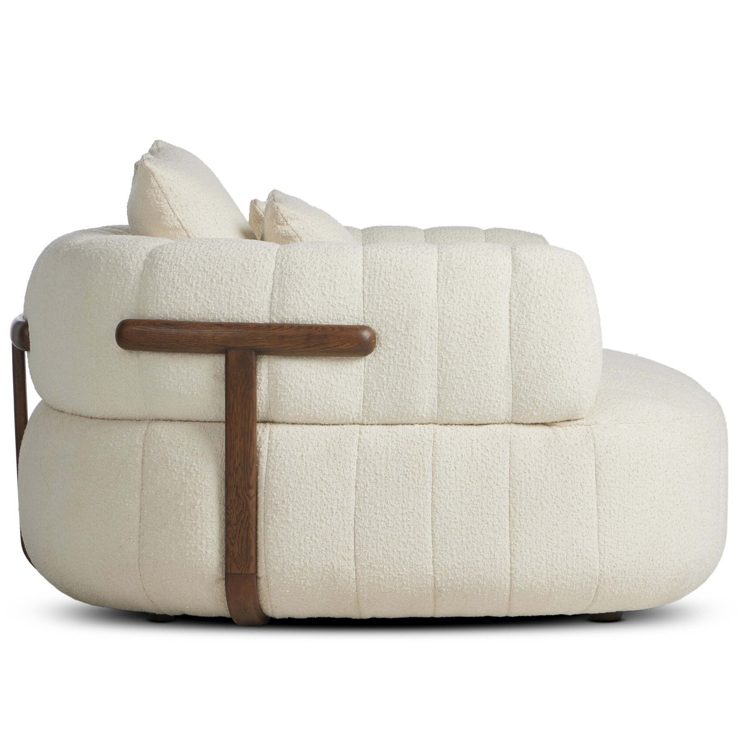 Doss Media Lounger, Altro Snow by Four Hands - Image 3