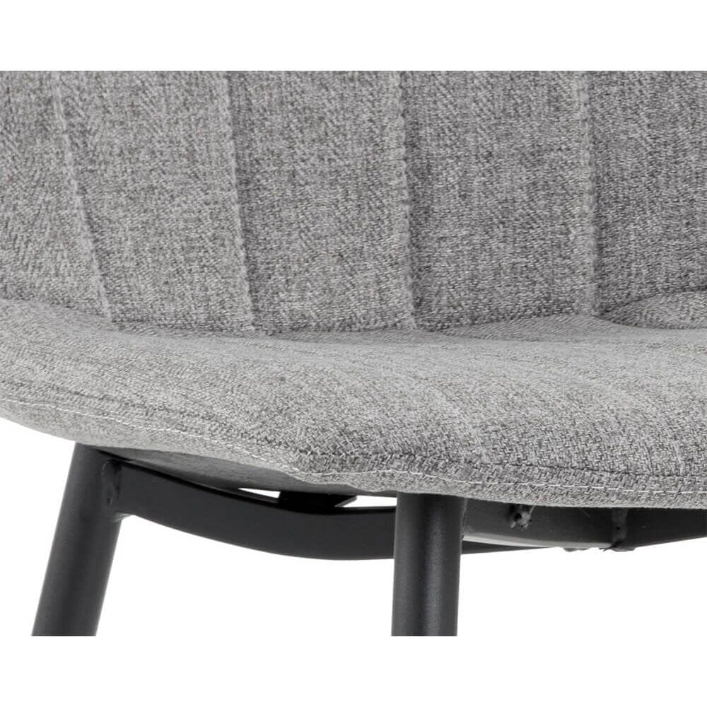 Drew Dining Chair, Light Grey, Set of 2 - Image 4