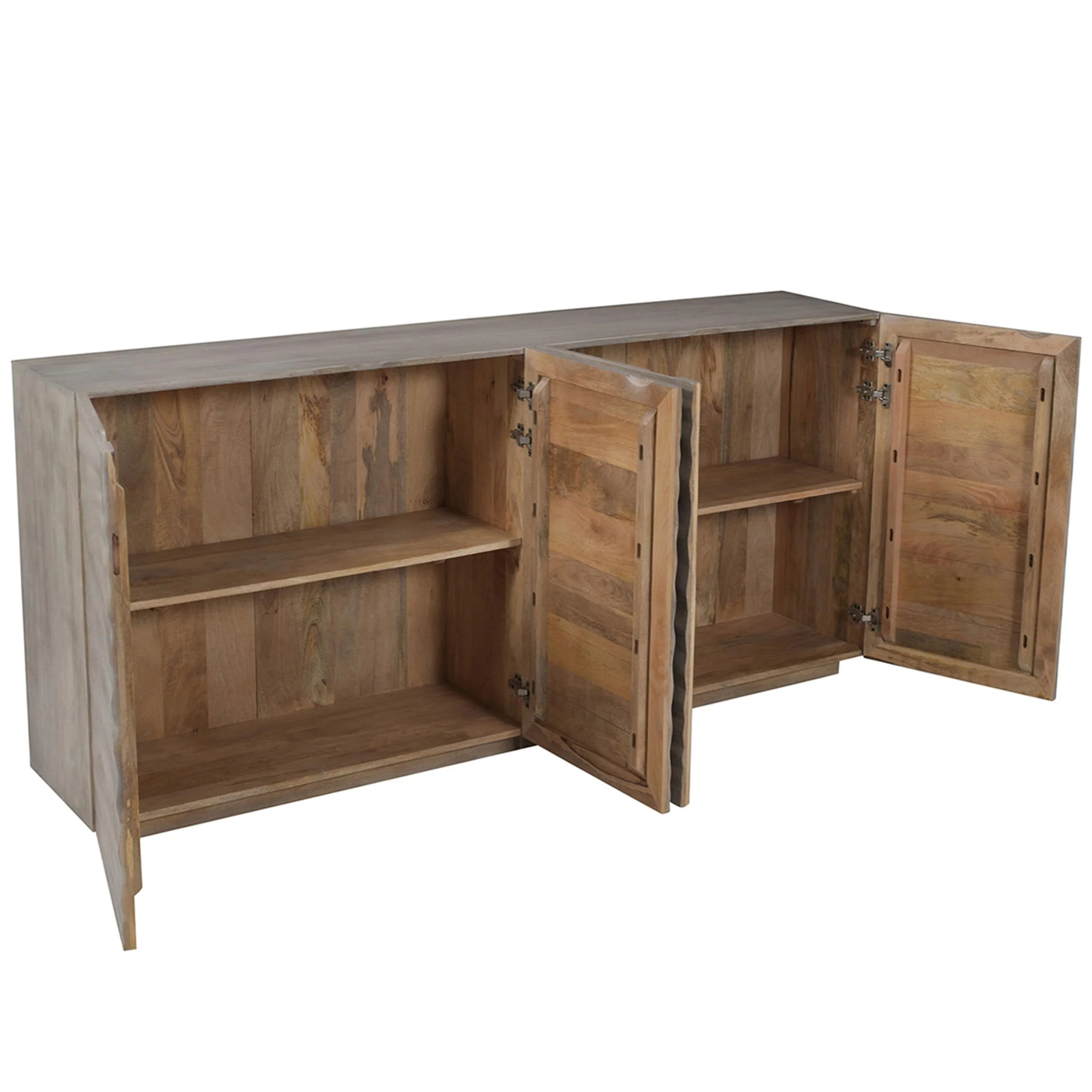 Drift 4 Door Sideboard, Light Brown - Image 3
