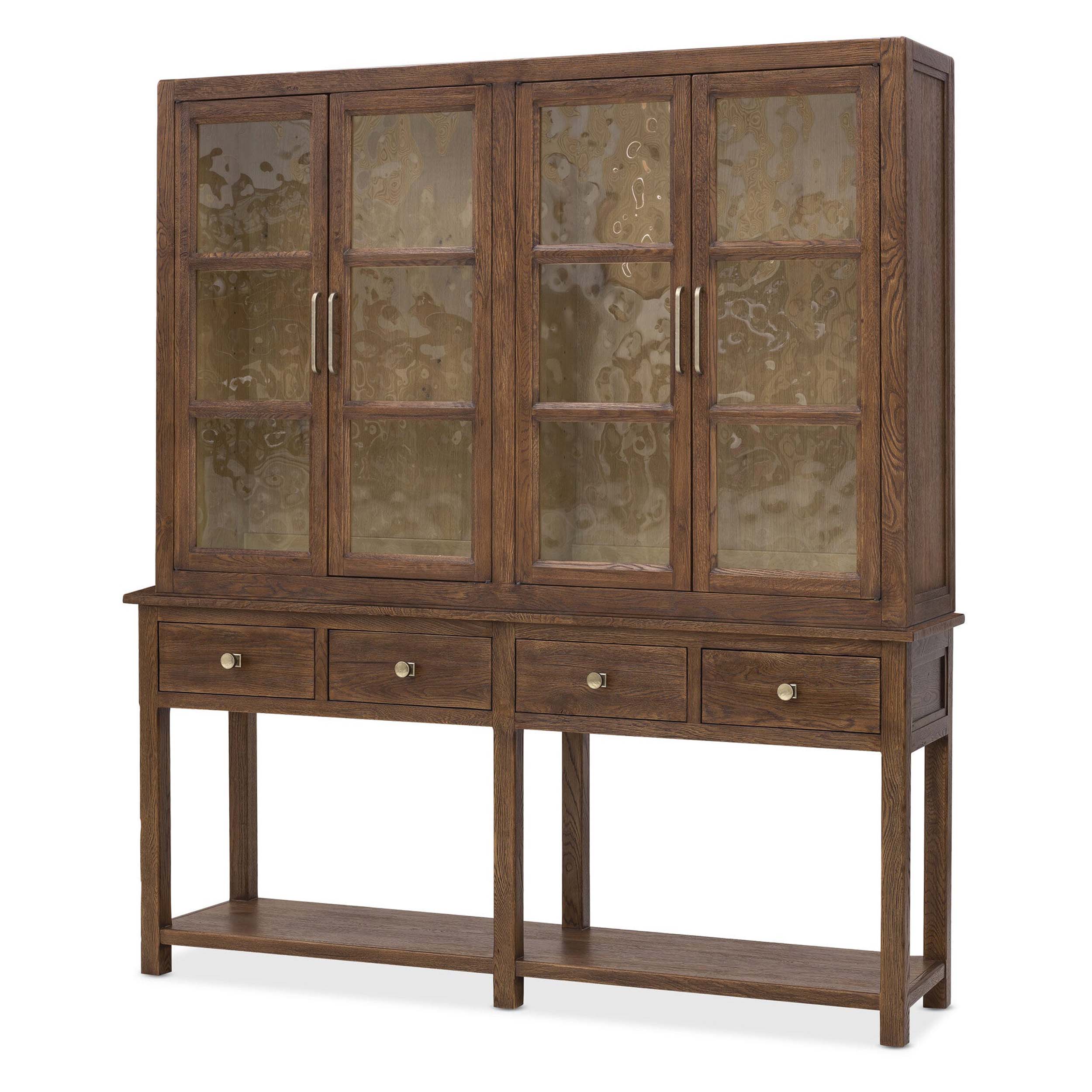 Driftwood Display Sideboard, Worn Saddle