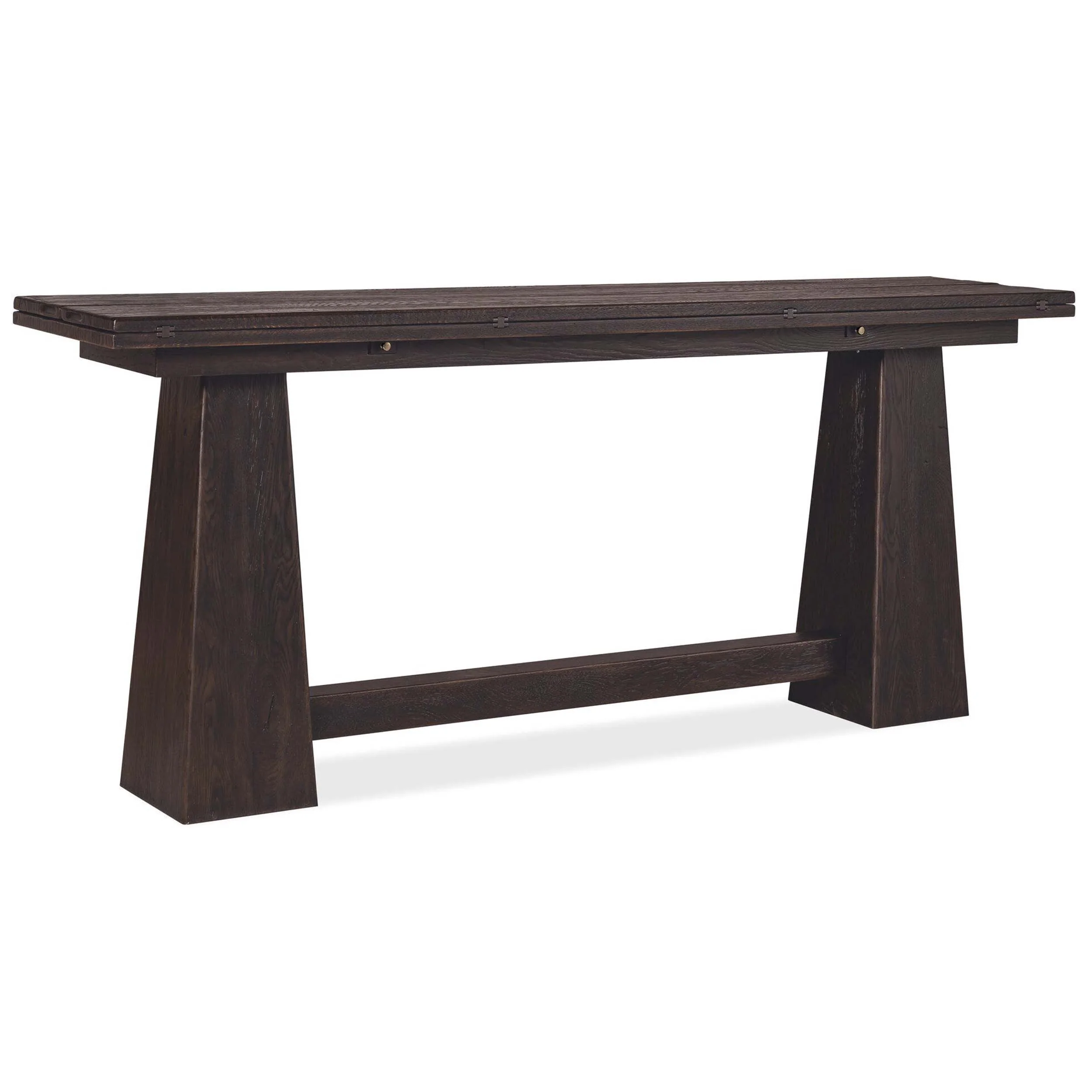 Driftwood Flip-Top Console Table, Burnt Timber - Image 3
