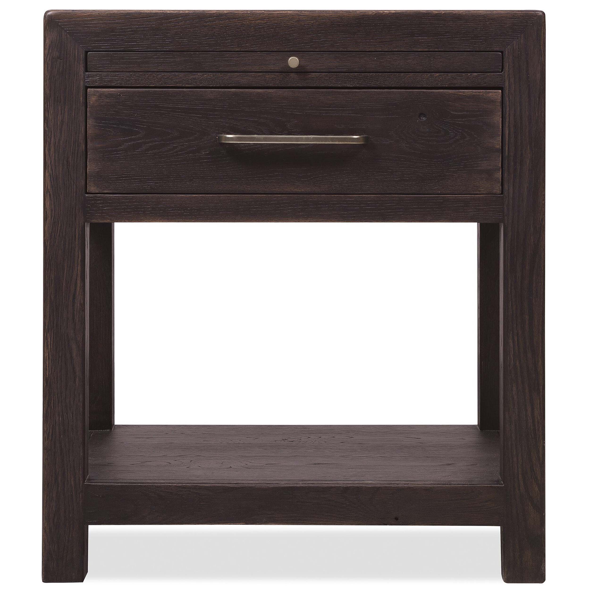 Driftwood One-Drawer Nightstand, Burnt Timber - Image 2