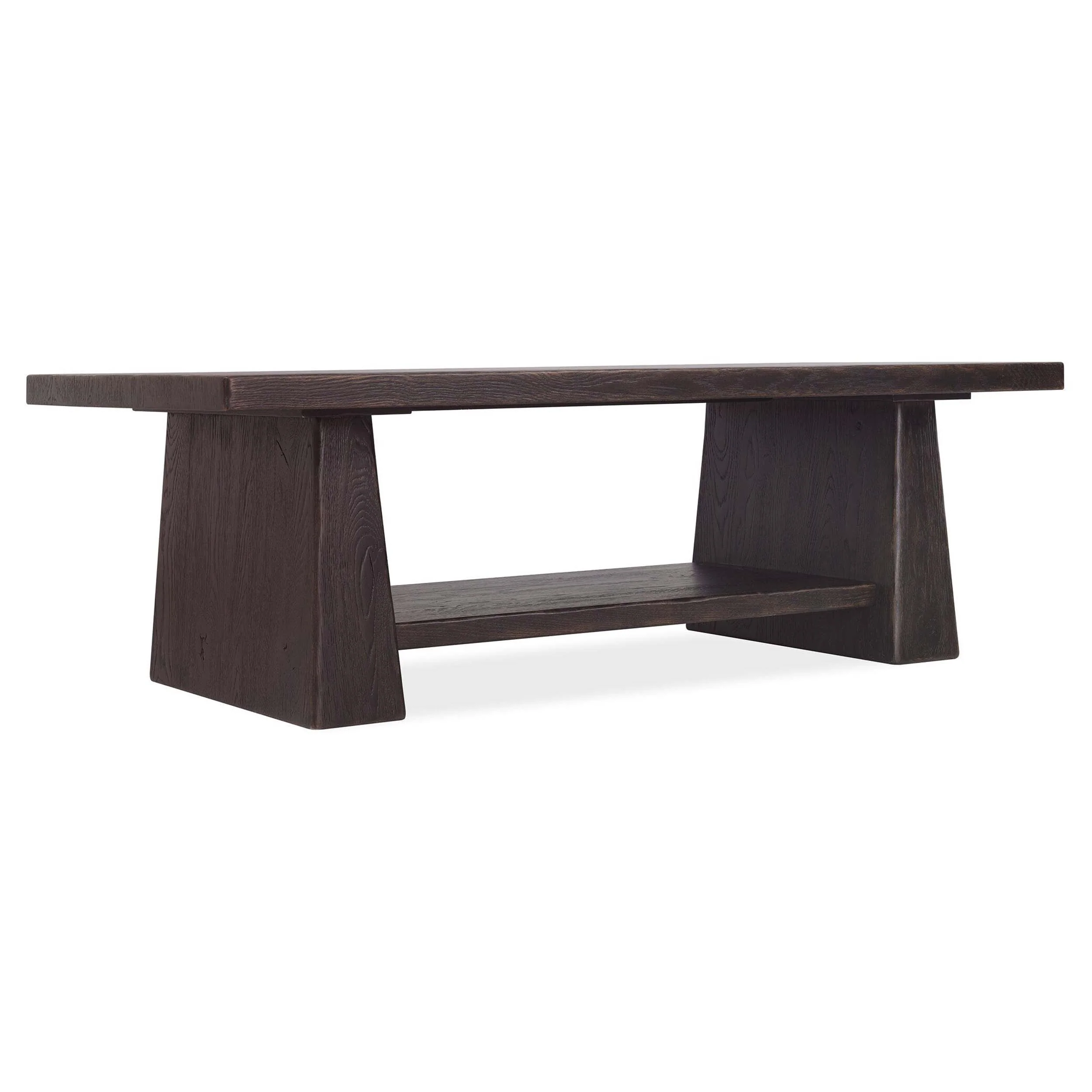 Driftwood Rectangle Cocktail Table, Burnt Timber