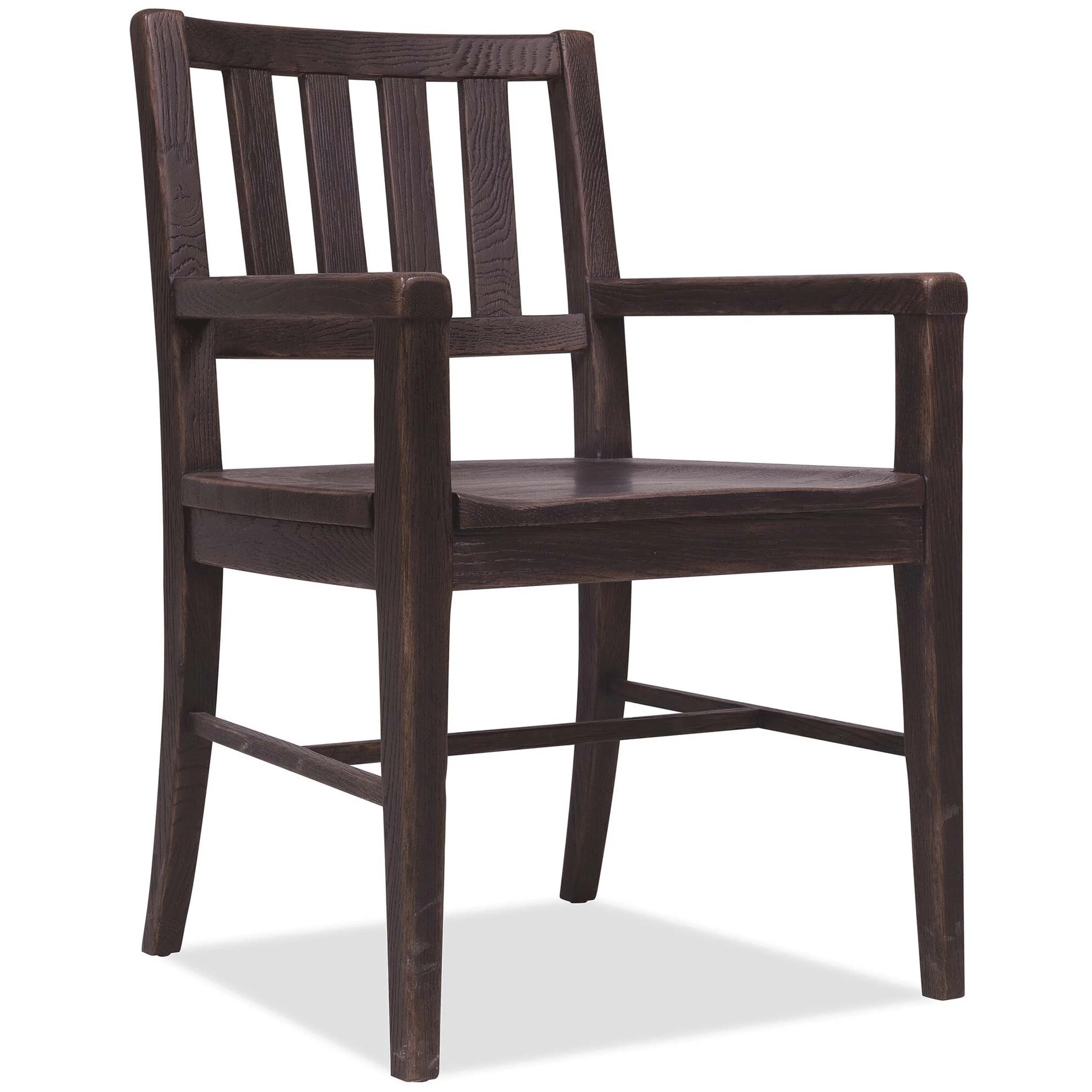 Driftwood Splatback Arm Chair, Burnt Timber, Set of 2