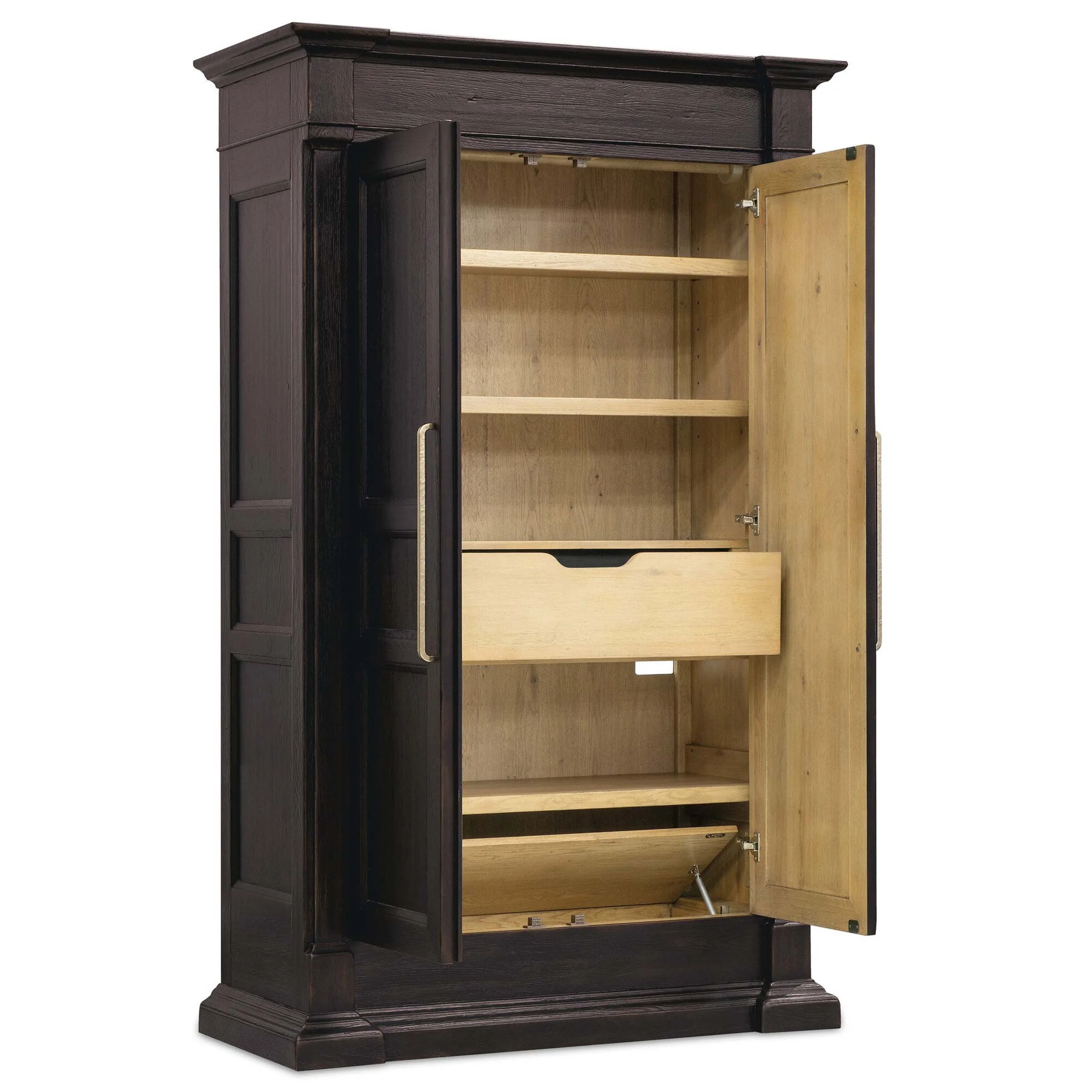 Driftwood Wardrobe, Burnt Timber - Image 3