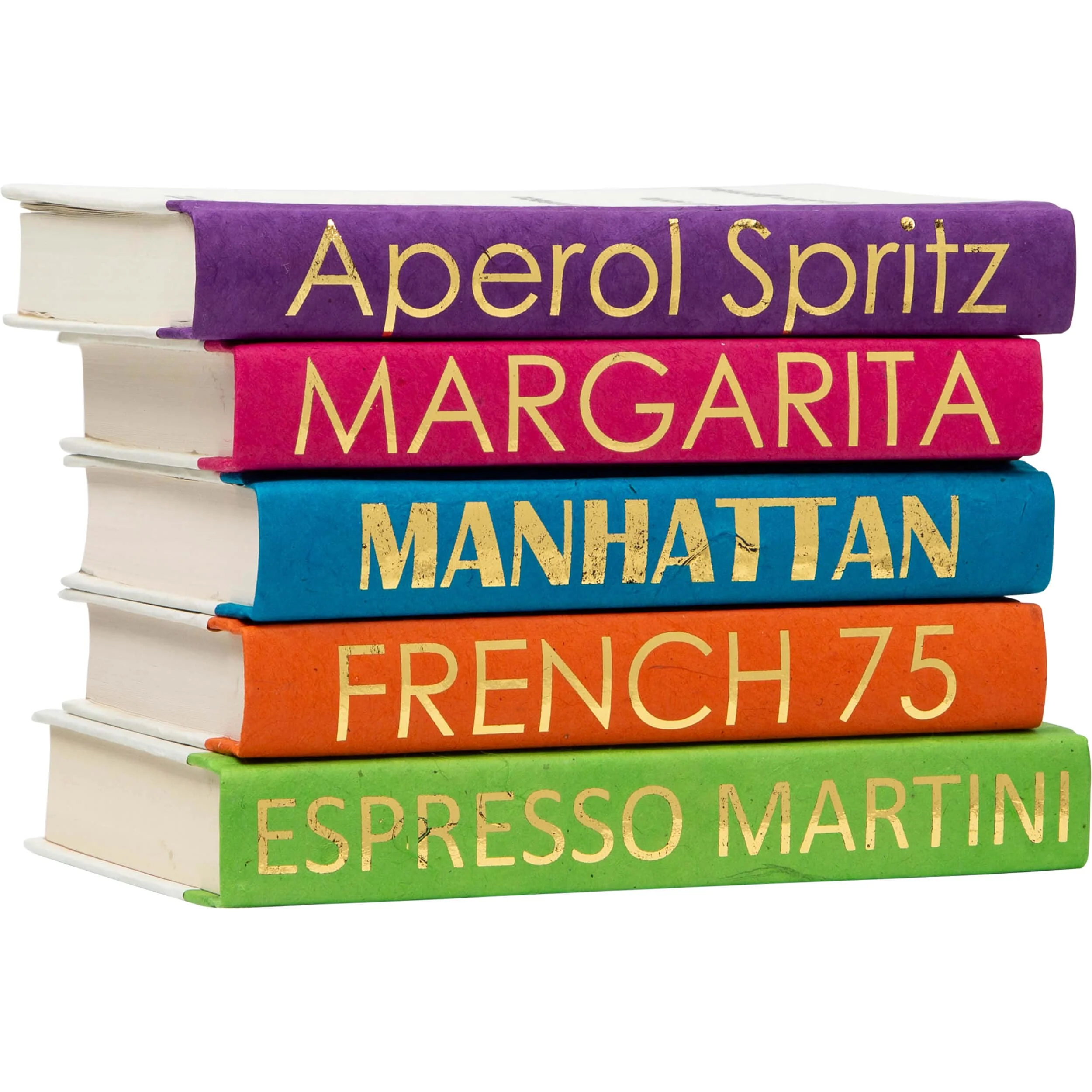 Mixology Stack of Books, Bold Colors - Image 2