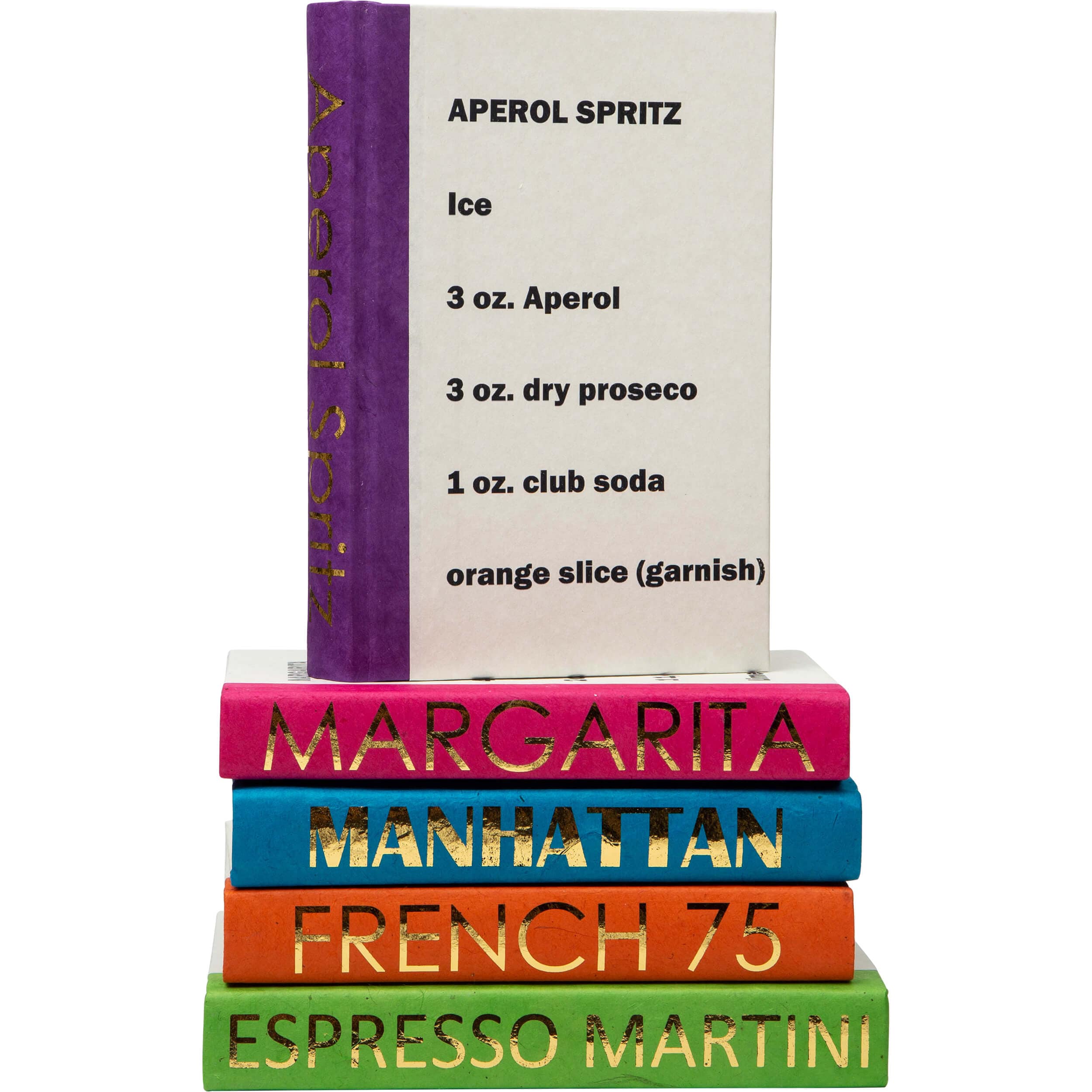 Mixology Stack of Books, Bold Colors - Image 3