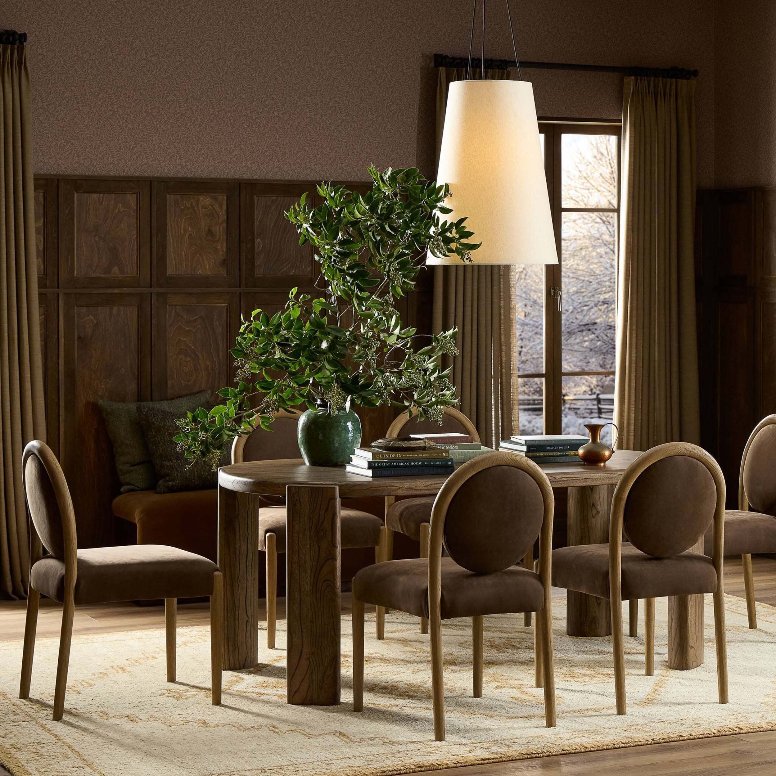 Dua Dining Table, Weathered Neem by Four Hands - Image 7