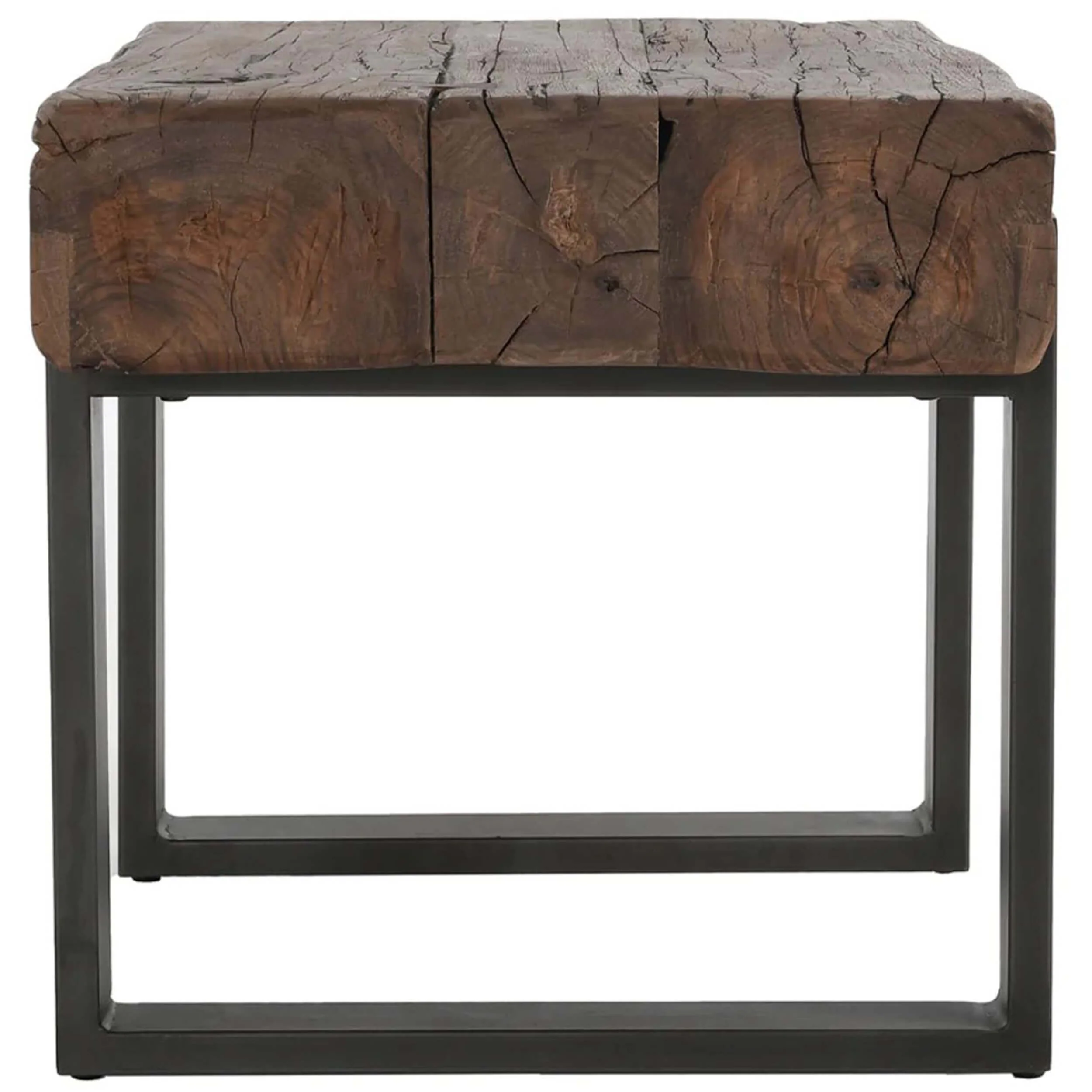 Duarte Rectangular End Table, Rustic Brown - Image 2