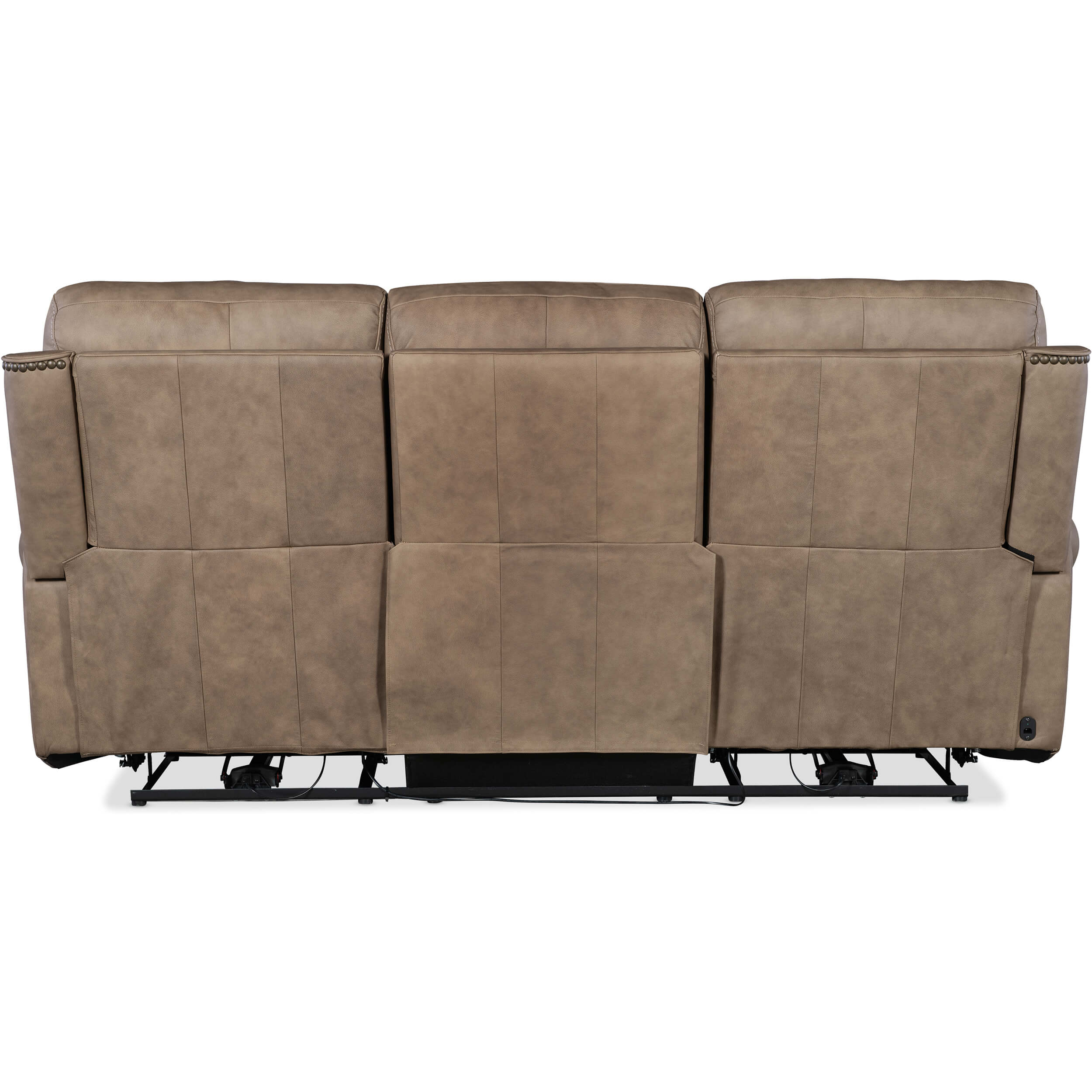 Duncan Leather Power Sofa, Kalahari Camel - Image 4