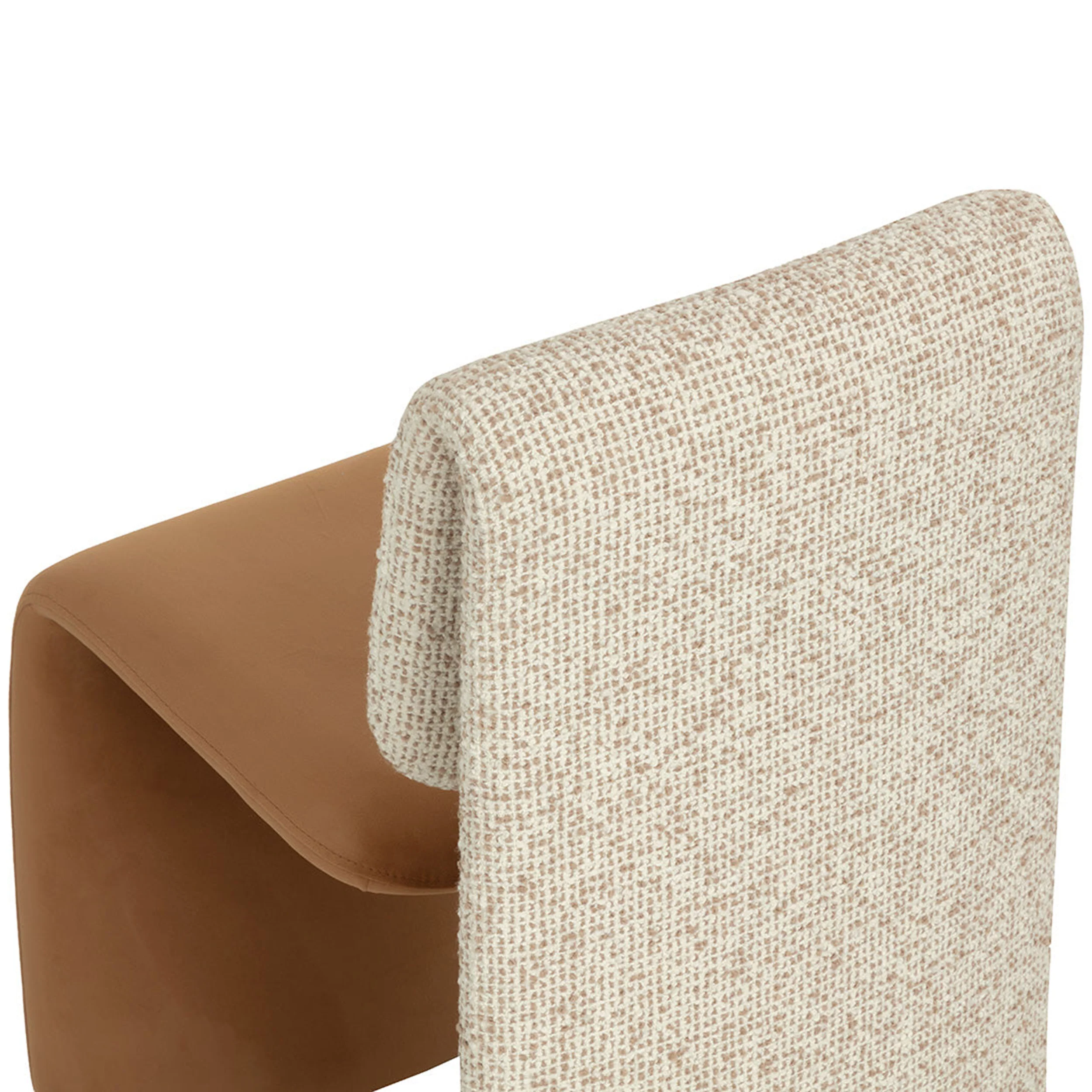 Dunnington Dining Chair, Kona Camel/Noah Ecru, Set of 2 - Image 5