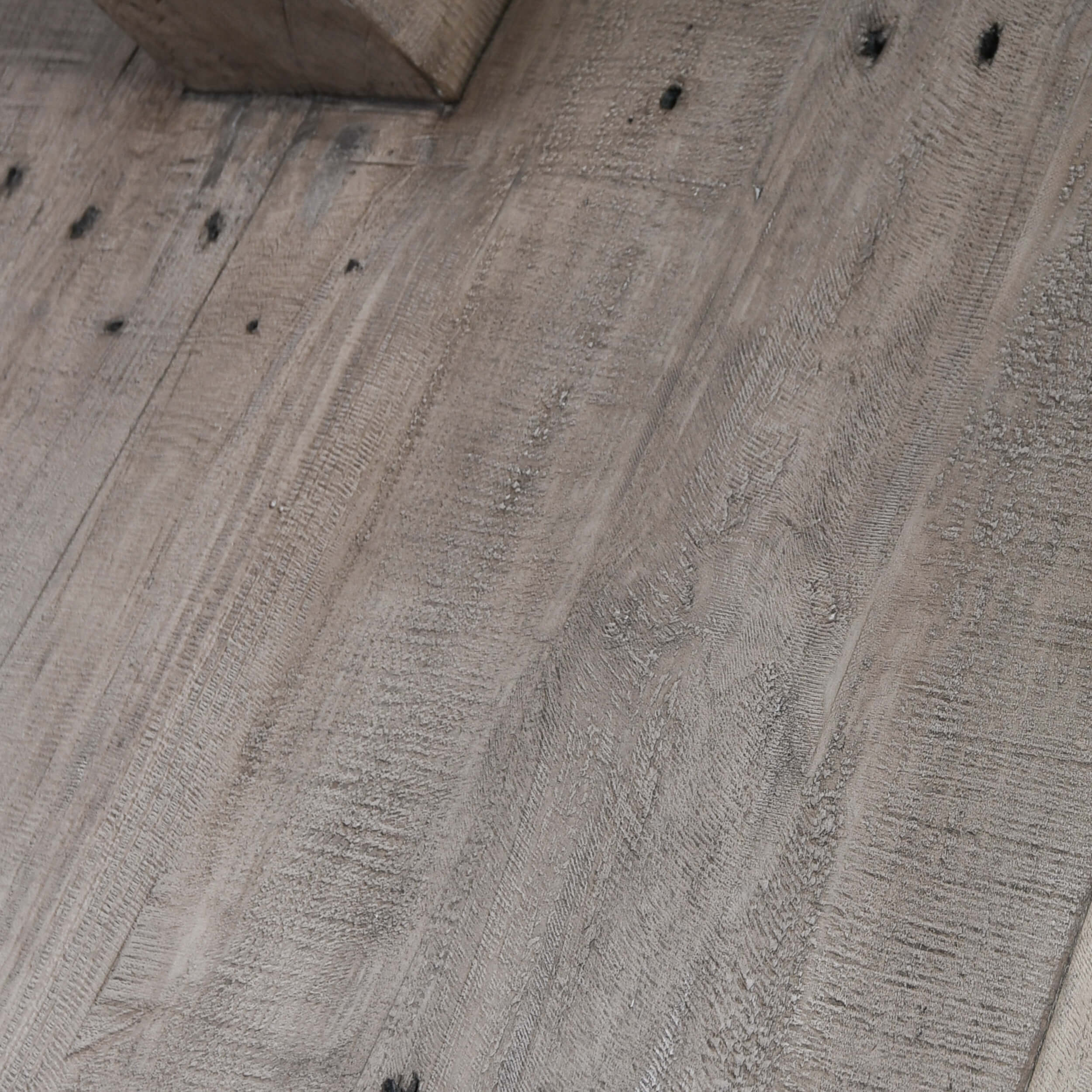 Durant 84" Dining Table, Antique White/Distressed Gray - Image 5