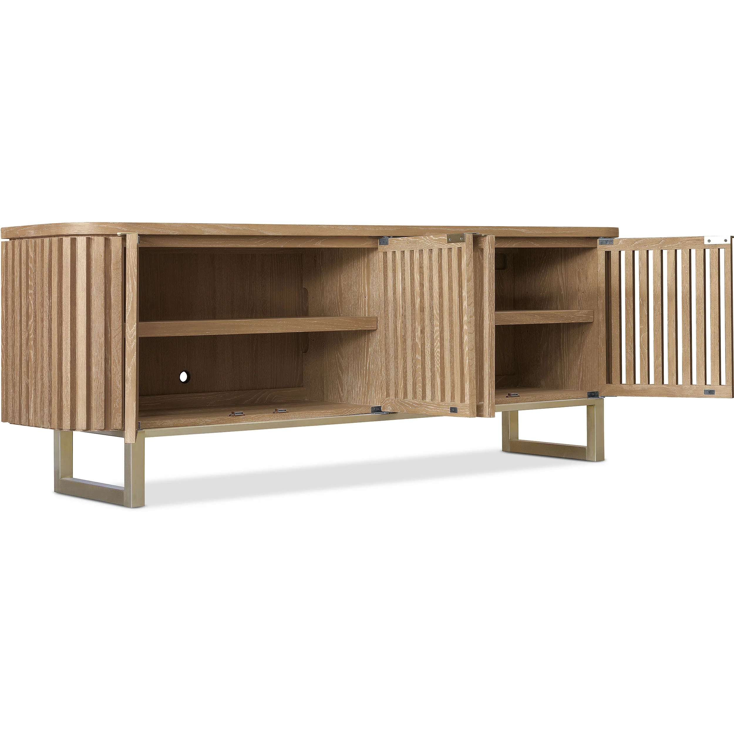 Easton Entertainment Console, Light Wood - Image 3