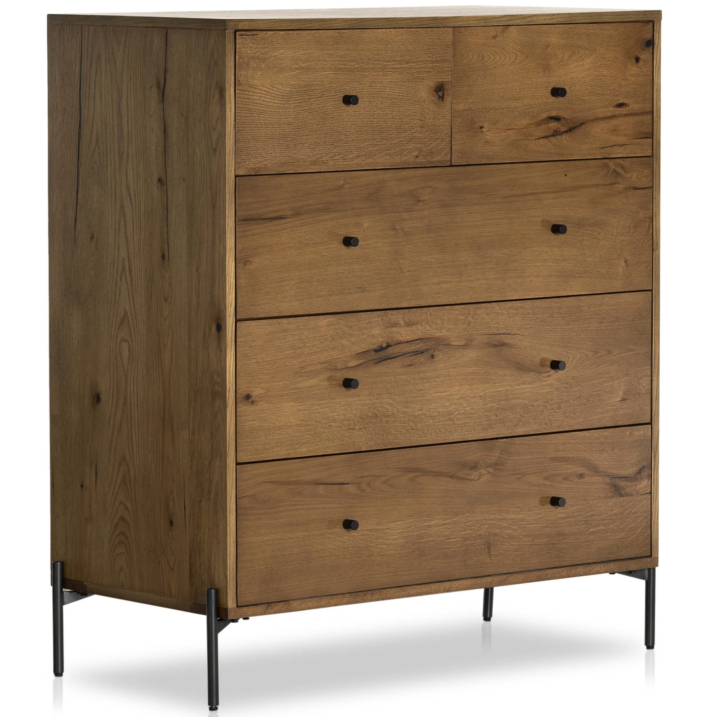 Eaton 5 Drawer Dresser, Amber Oak by Four Hands