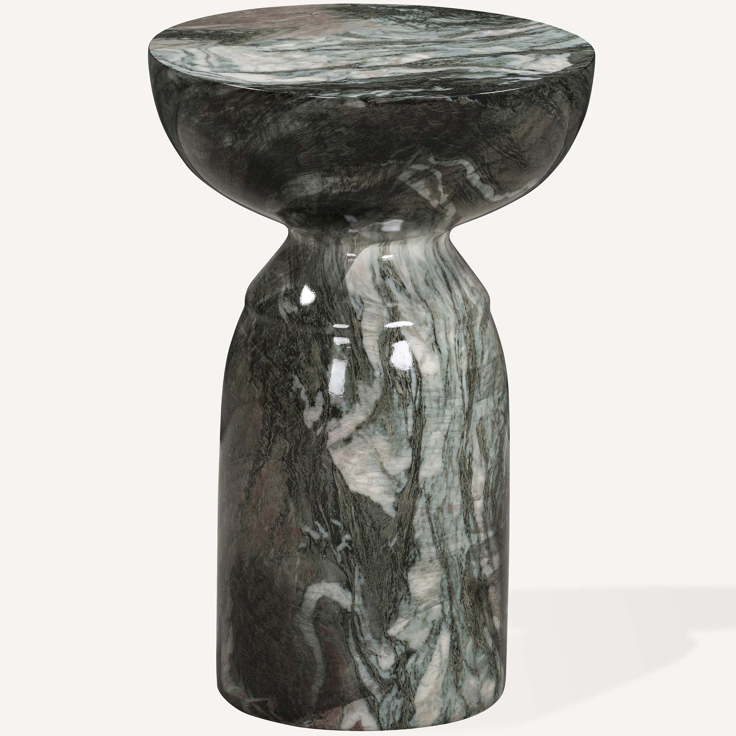 Echo End Table, Marble-Like Grey Blush - Image 2