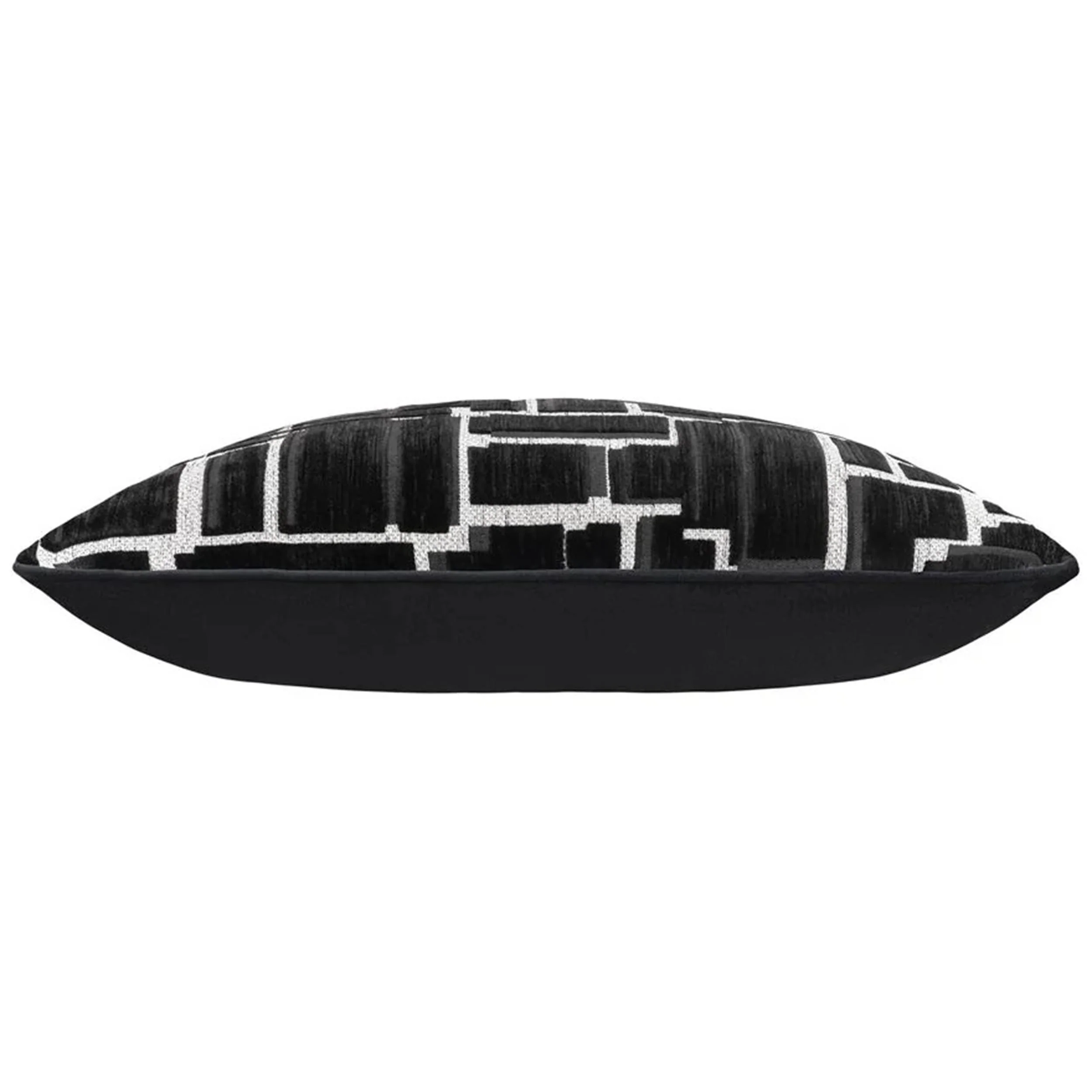 Eclipse Pillow, Black Modern Grid - Image 2