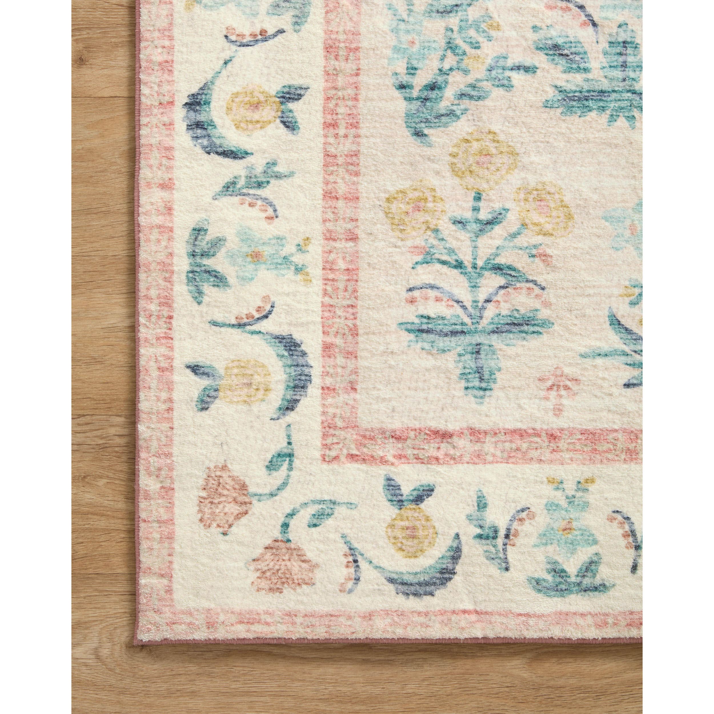 Rifle Paper Co. x Loloi Rug Eden EDE-01, Mughal Rose Blush - Image 2