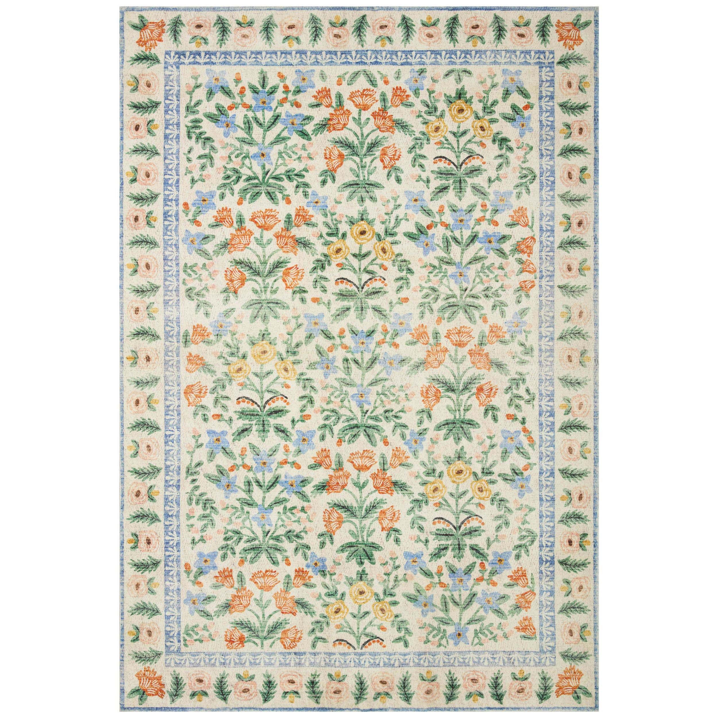 Rifle Paper Co. x Loloi Rug Eden EDE-02, Mughal Garden Cream