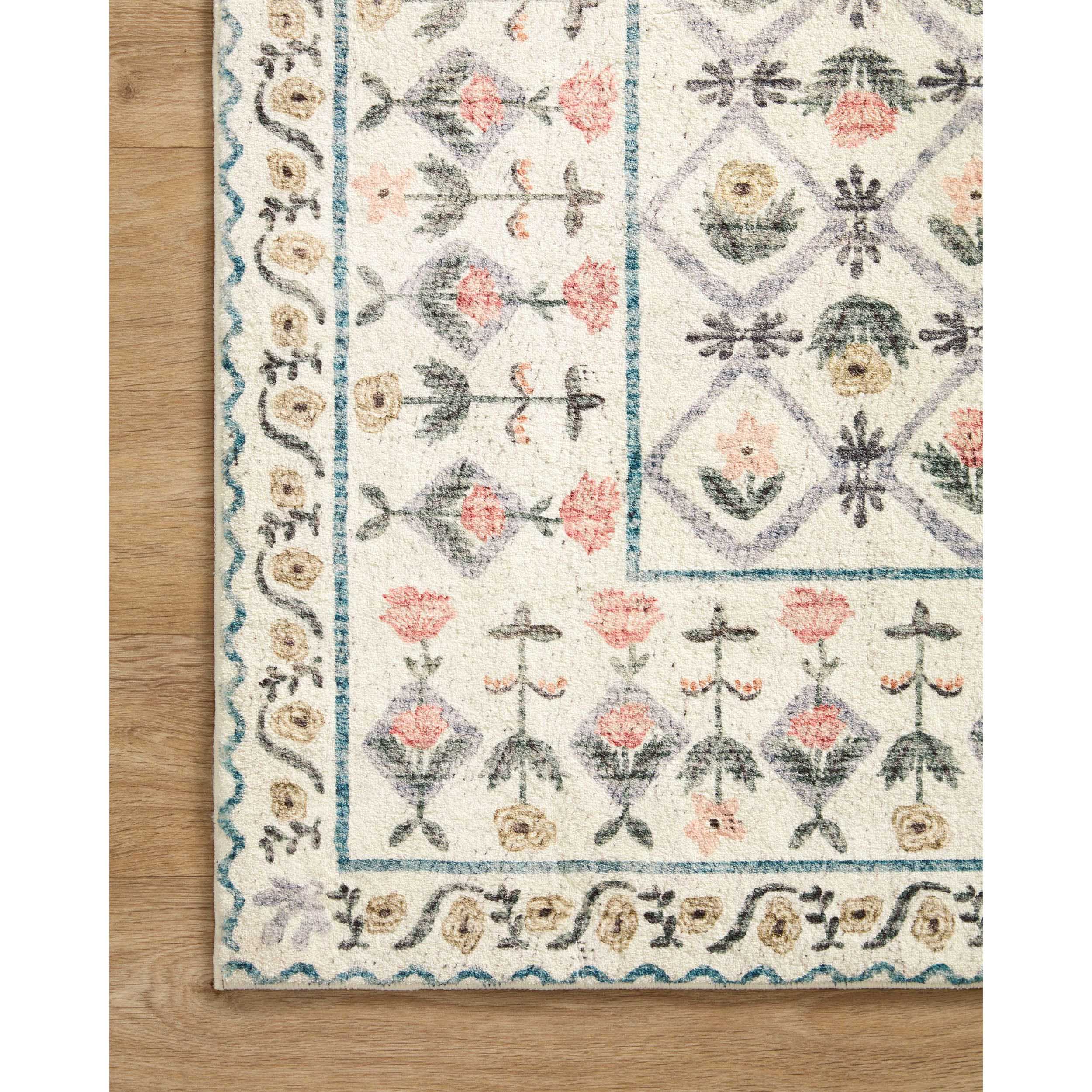 Rifle Paper Co. x Loloi Rug Eden EDE-03, Lattice Ivory - Image 2