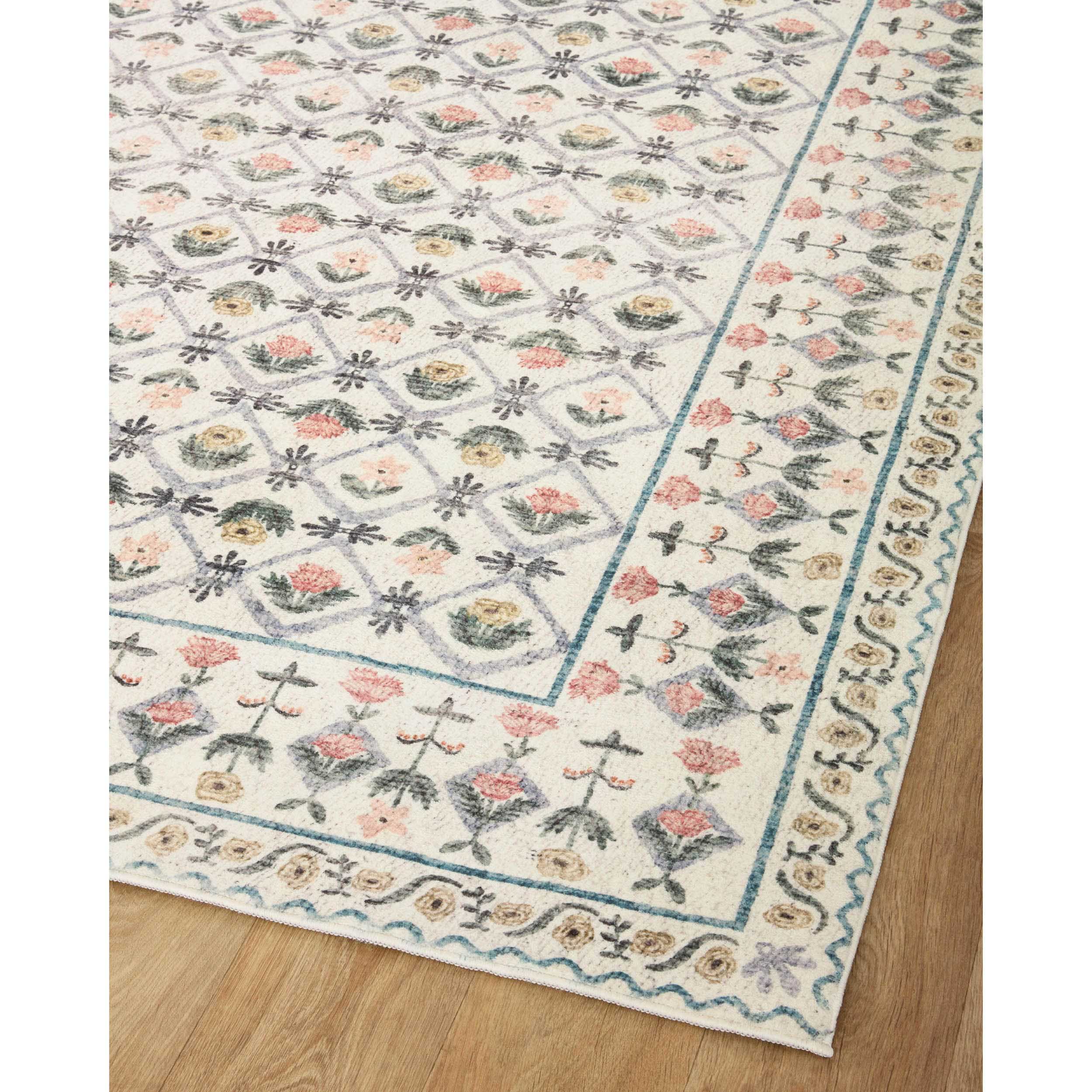Rifle Paper Co. x Loloi Rug Eden EDE-03, Lattice Ivory - Image 4