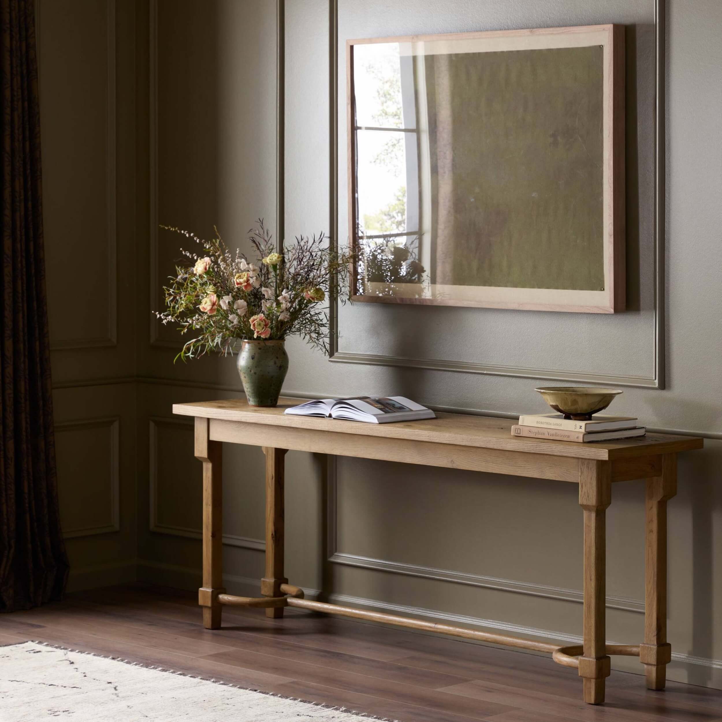 Edison Console Table, Worn Oak by Amber Lewis x Four Hands - Image 6