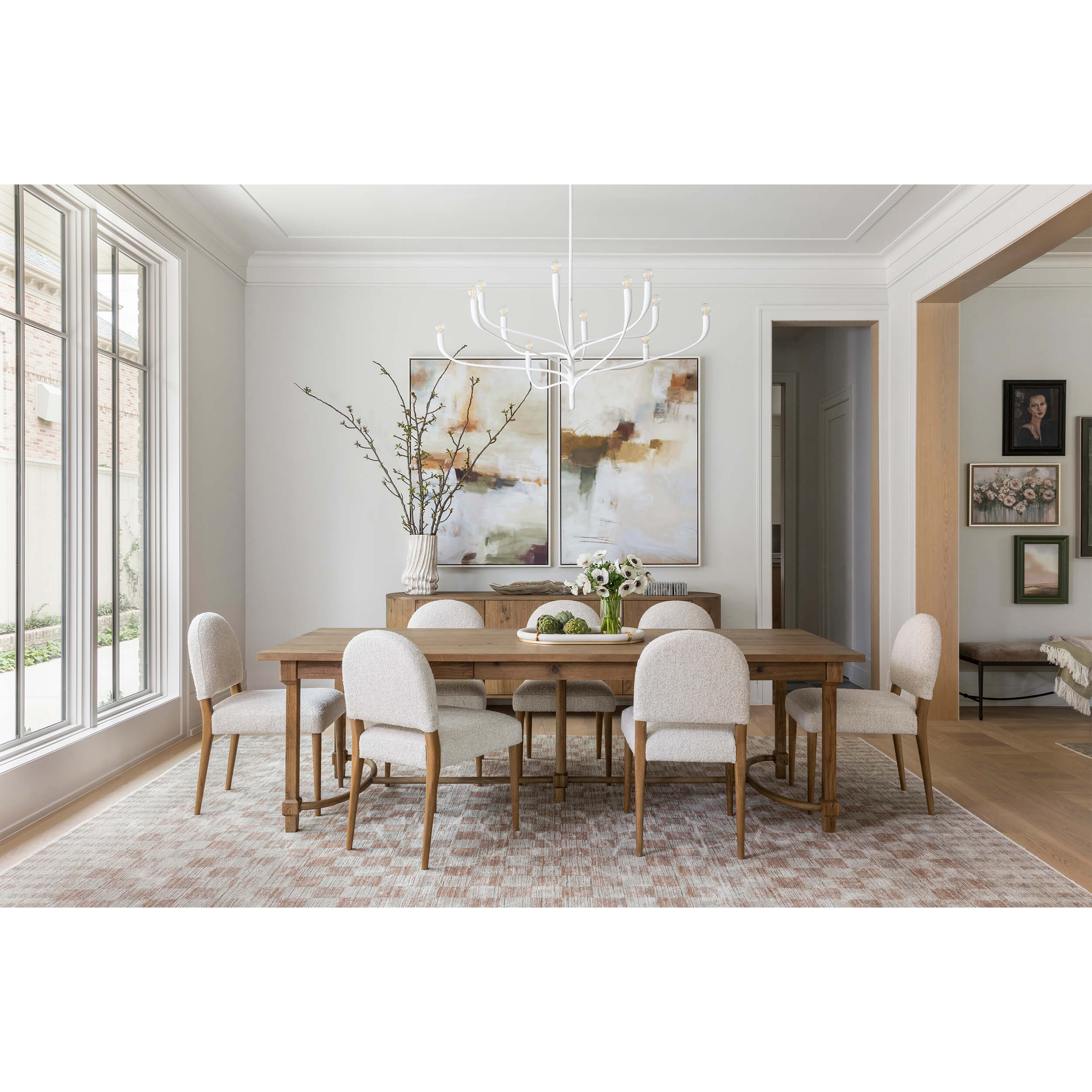 Edison Dining Table, Worn Oak by Amber Lewis x Four Hands - Image 8
