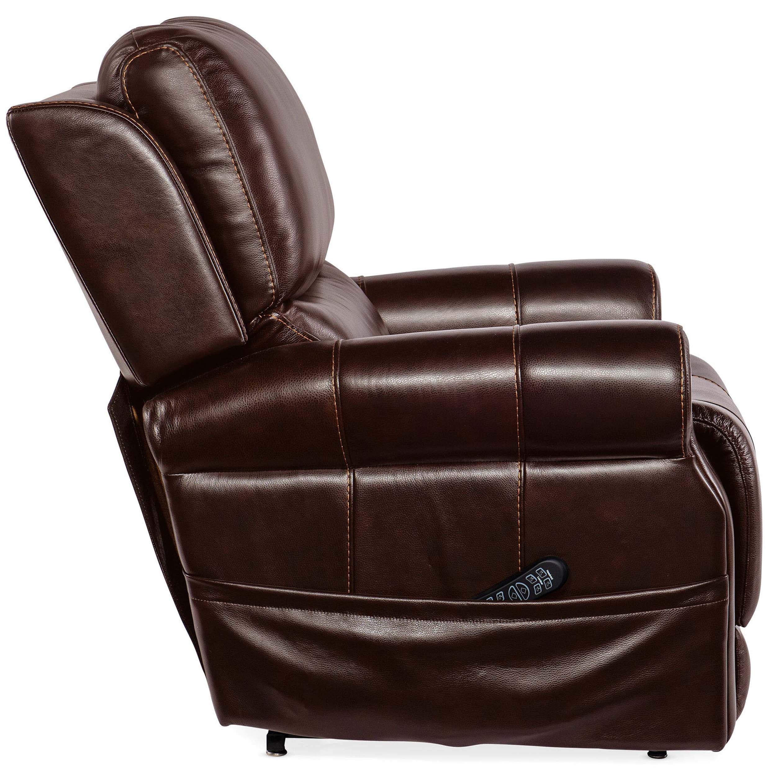 Eisley Leather Power Recliner, Maddison Walnut - Image 3