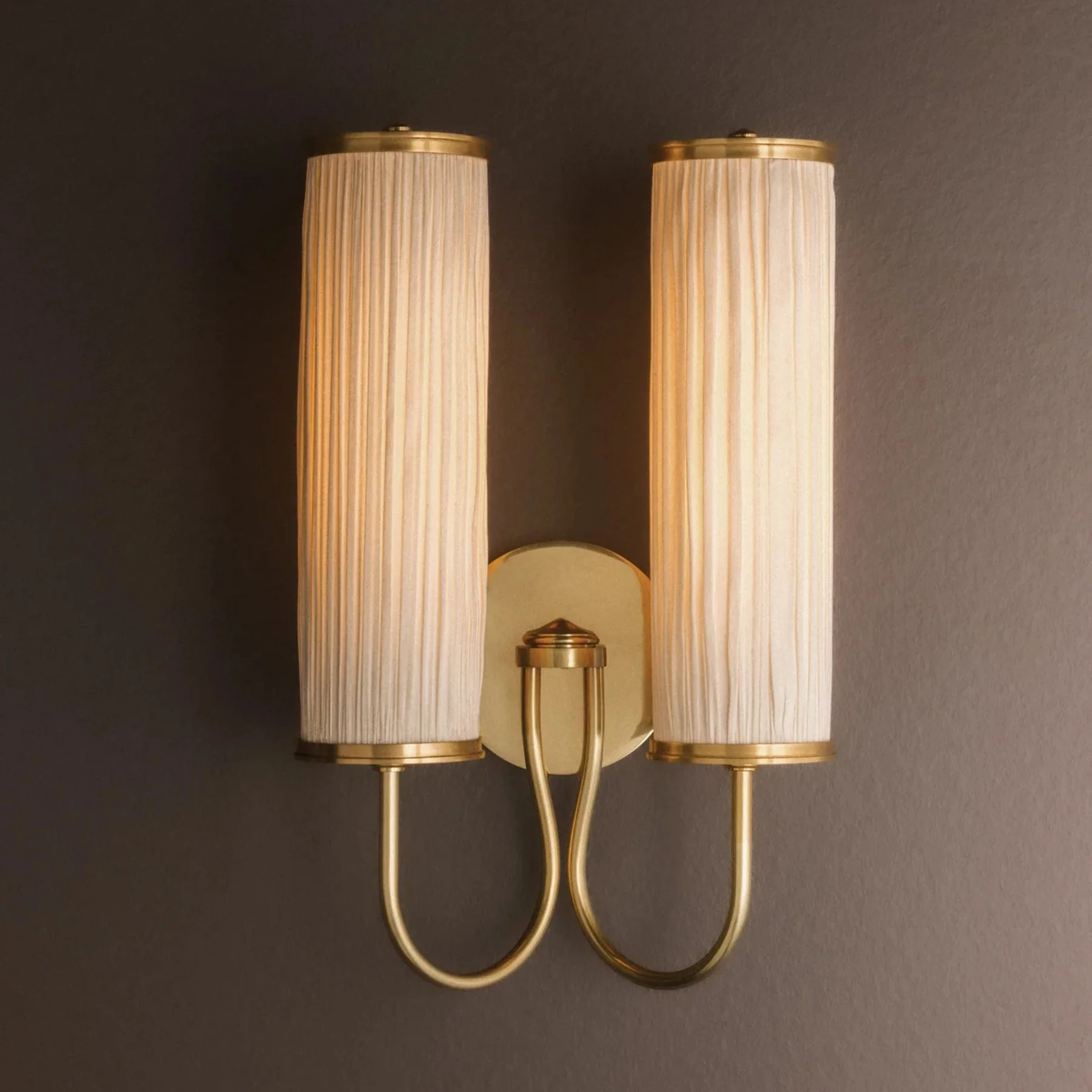 Elaine Wal Sconce, Aged Brass - Image 2