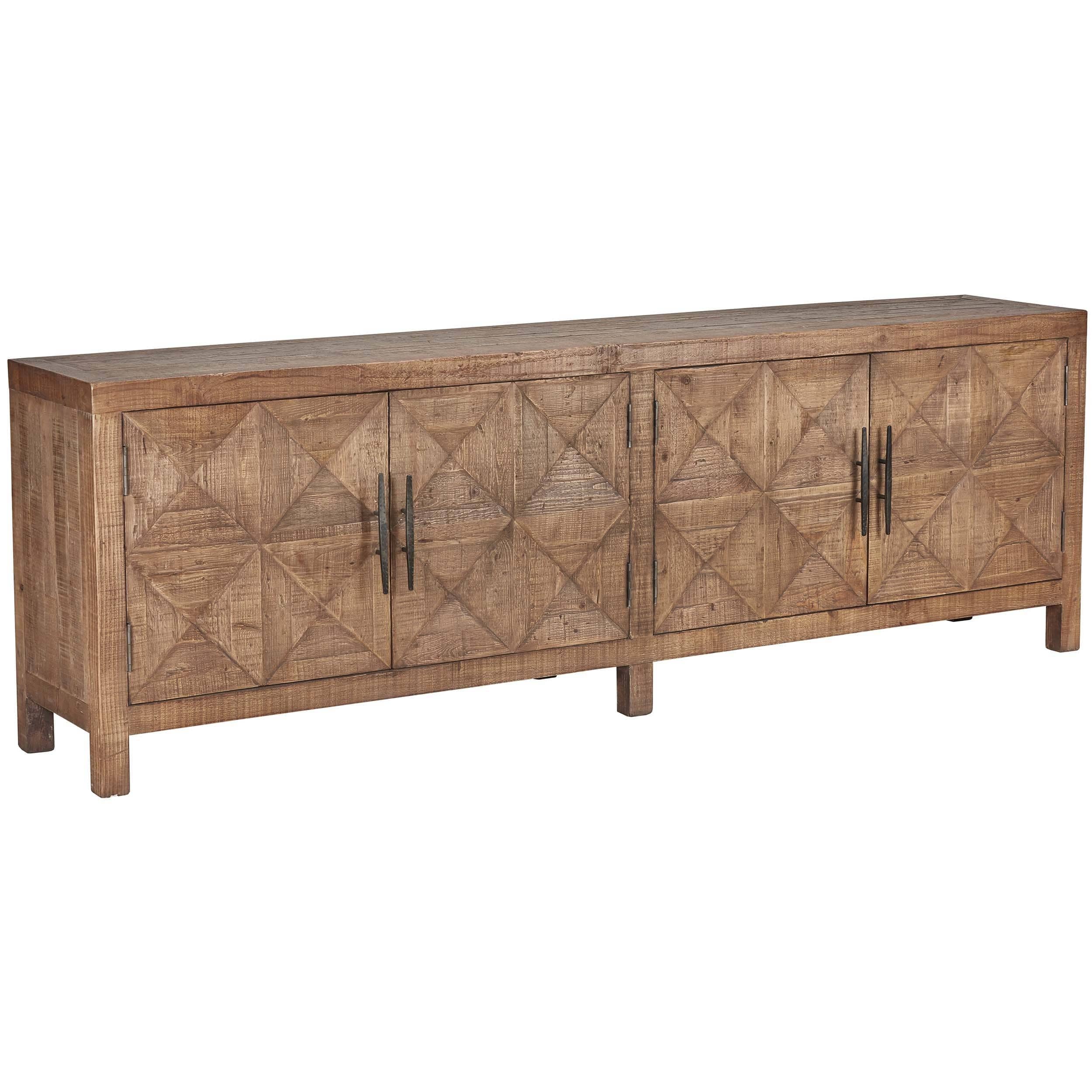 Elani 4 Door Cabinet, Brown