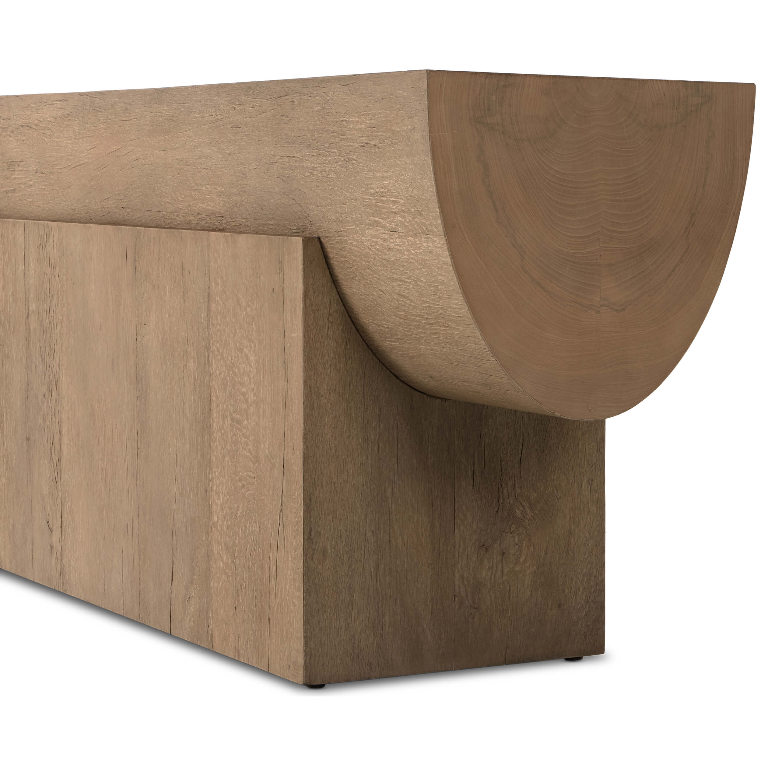Elbert Console Table, Natural Oak by Four Hands - Image 5