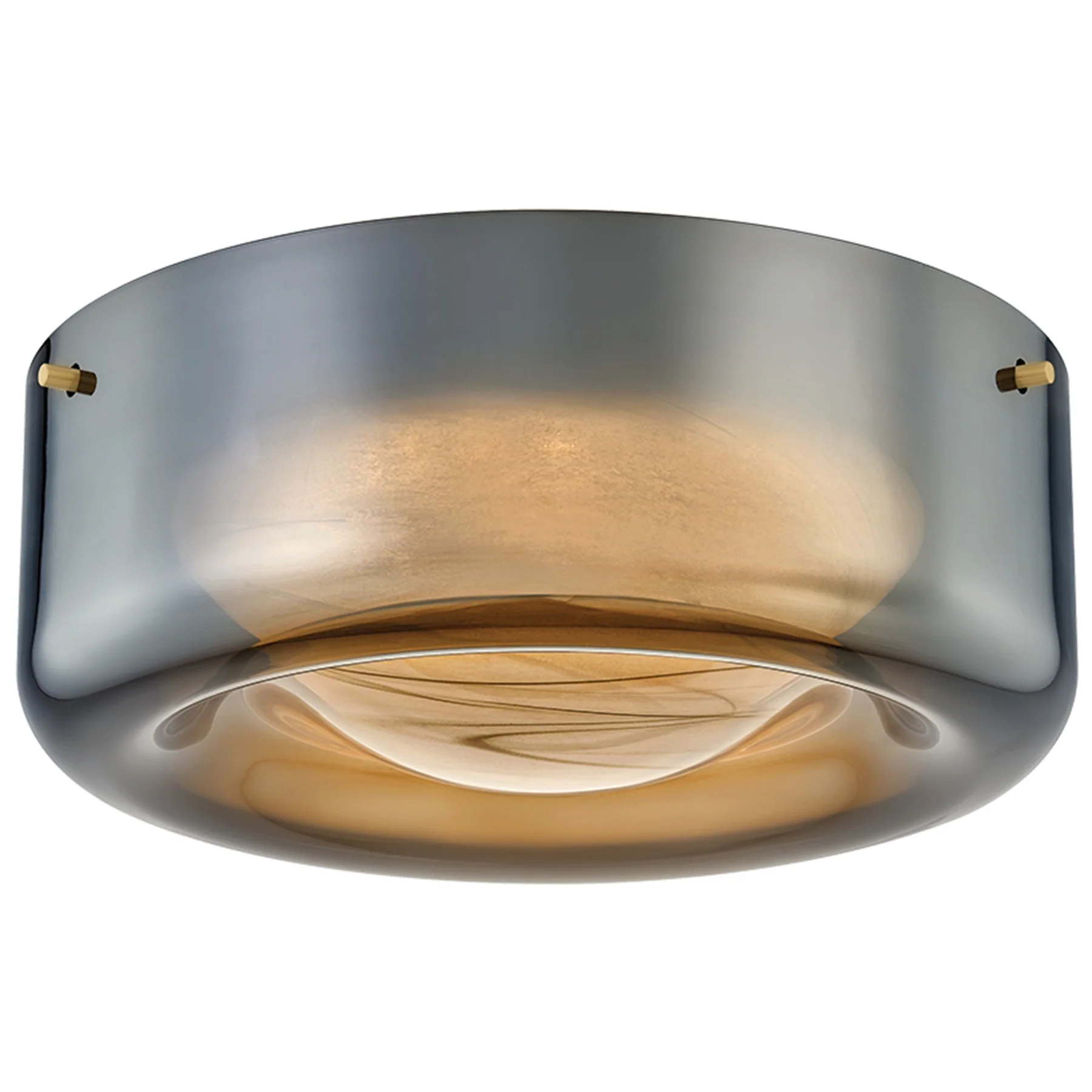 Eldred Flush Mount, Aged Brass - Image 2