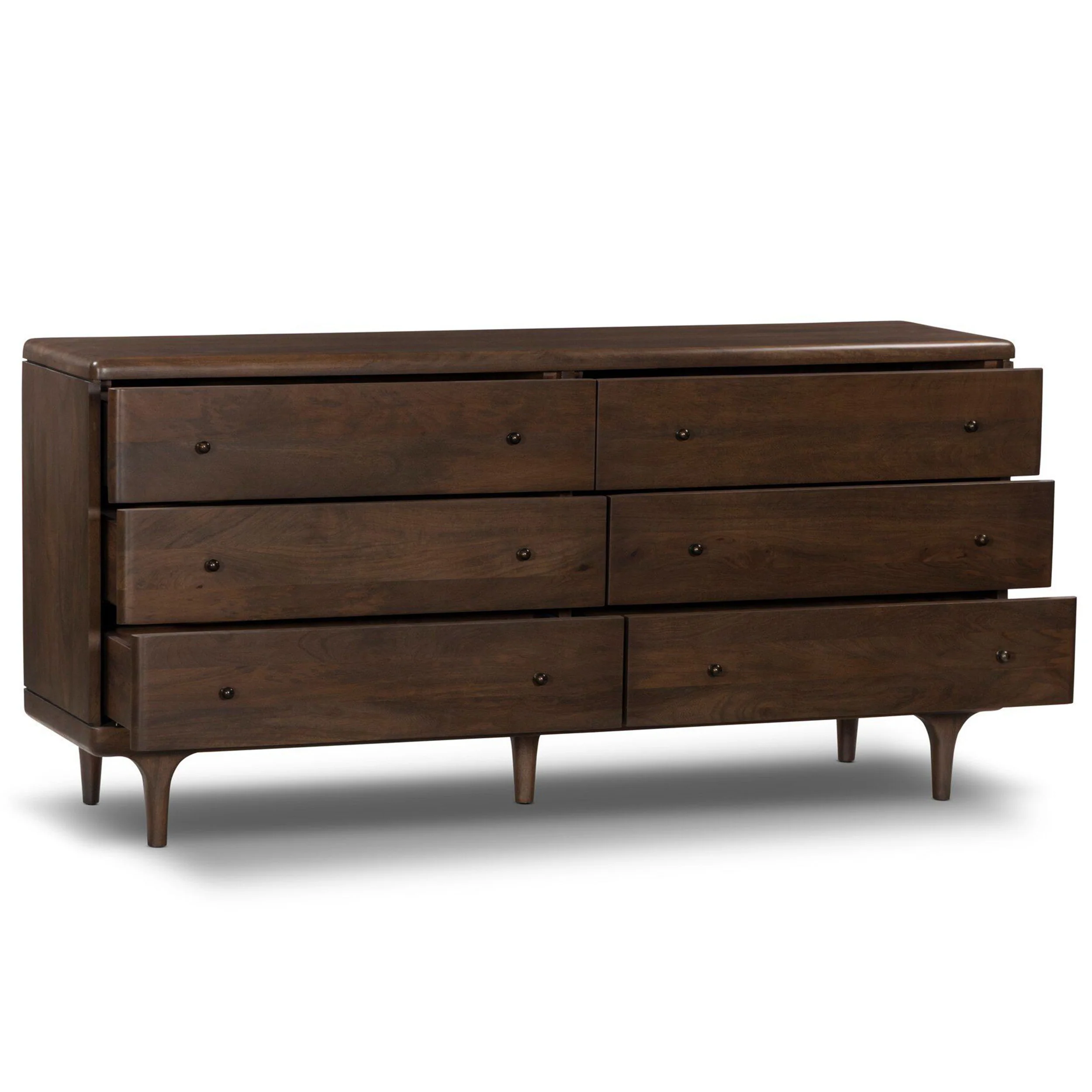 Eldrin 6 Drawer Dresser, Warm Brown by Four Hands - Image 4