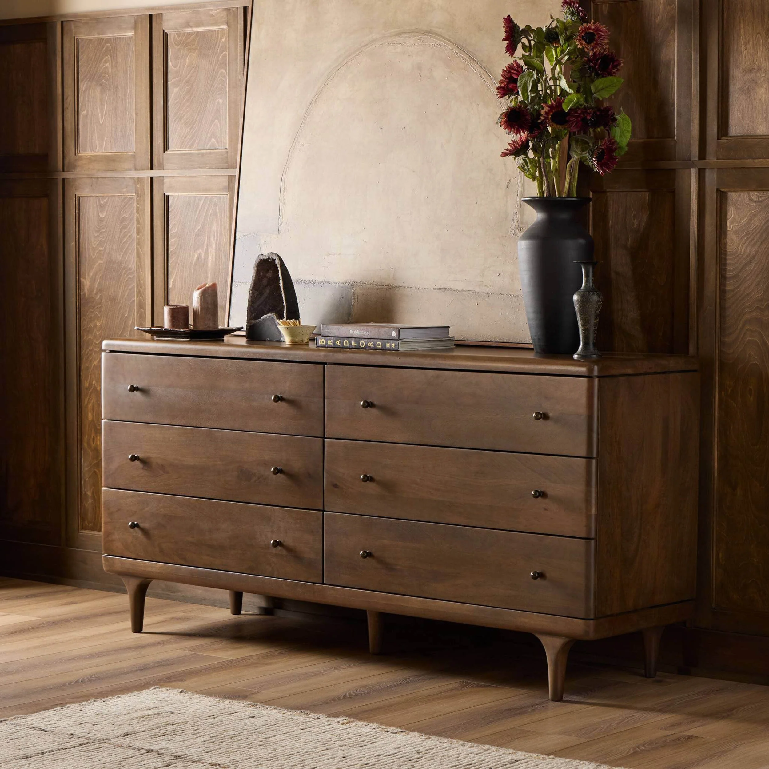 Eldrin 6 Drawer Dresser, Warm Brown by Four Hands - Image 7