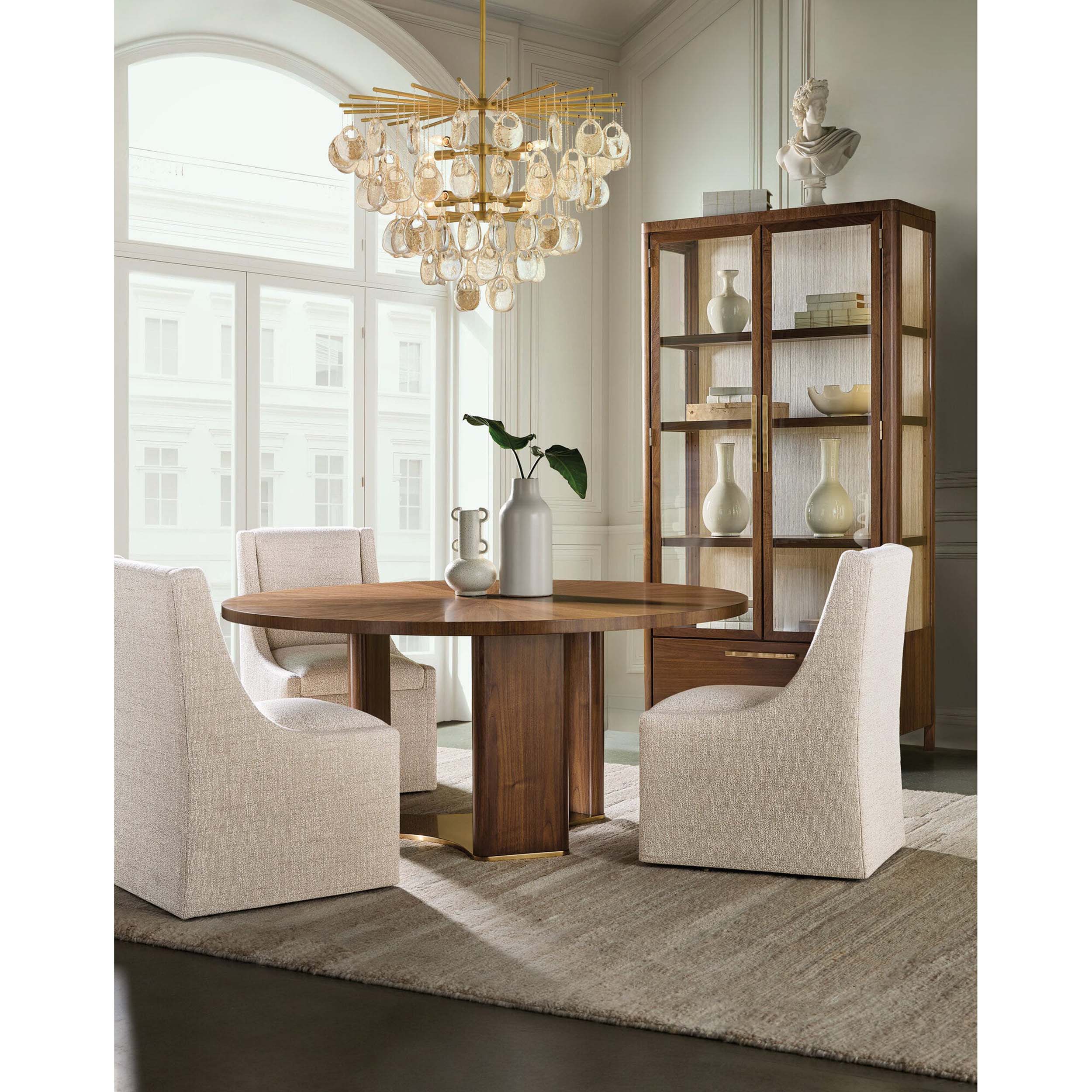 Eleana Castered Arm Chair, Classic Linen, Set of 2 - Image 4