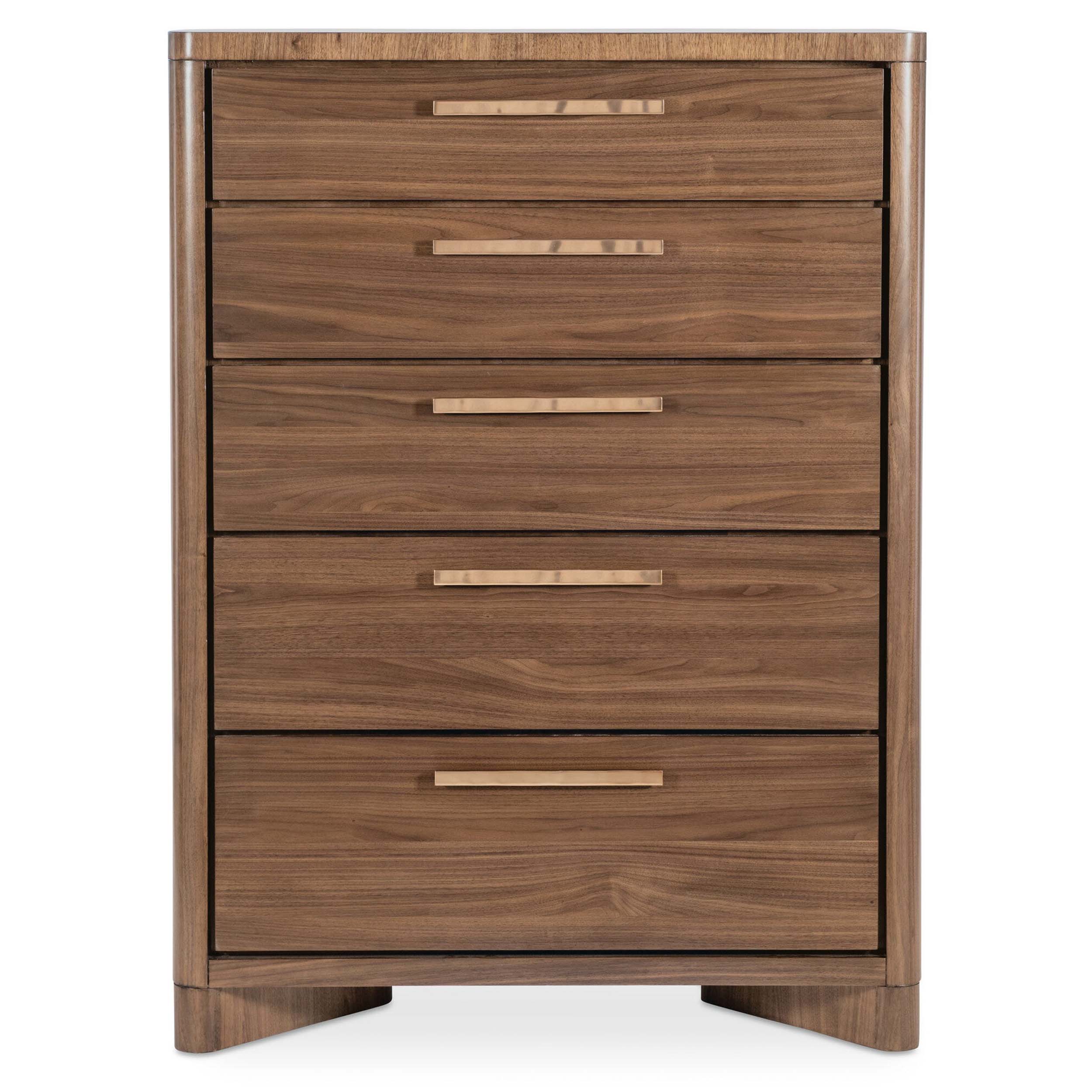 Eleana Five Drawer Chest, Light Caramel - Image 2