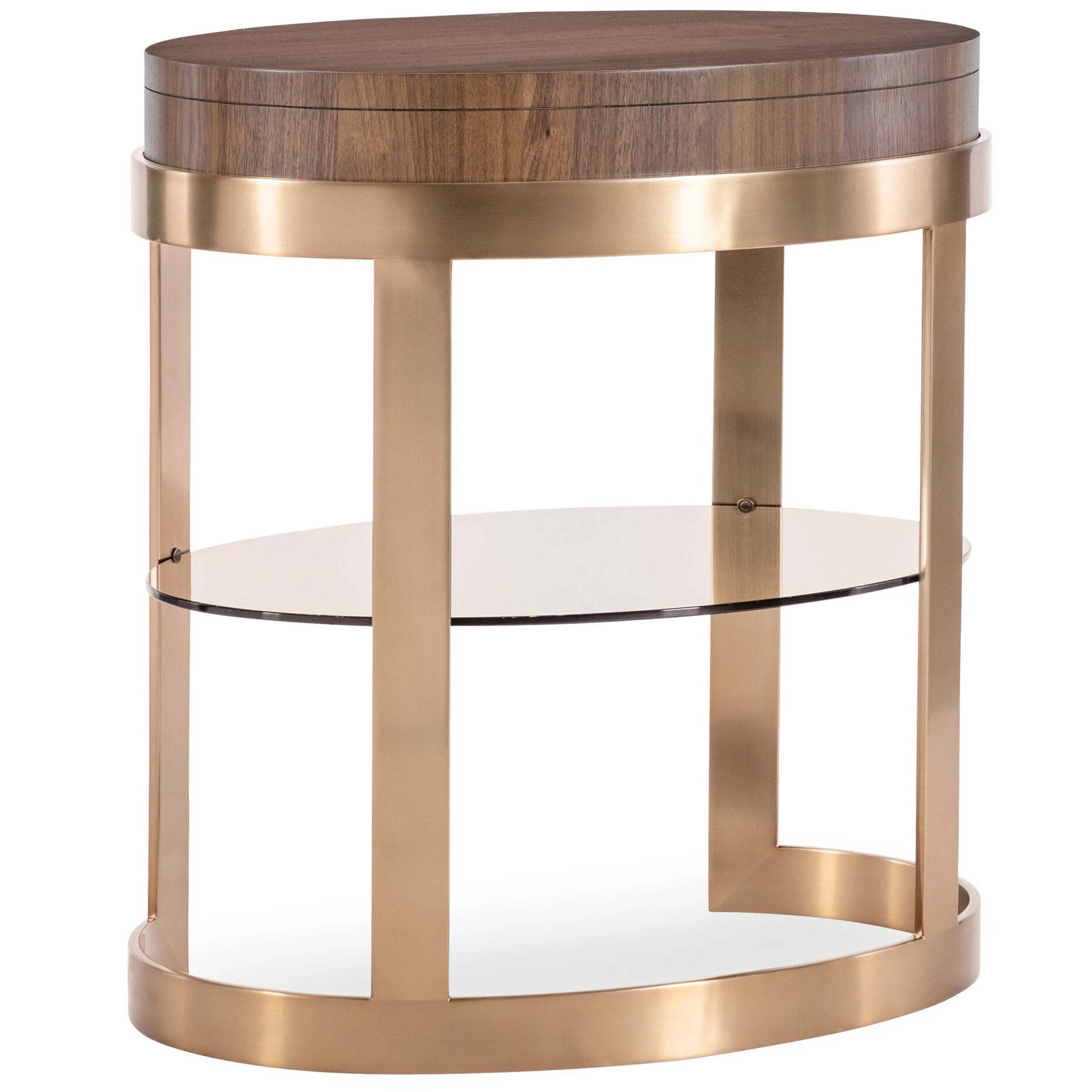 Eleana Oval Nightstand, Light Caramel