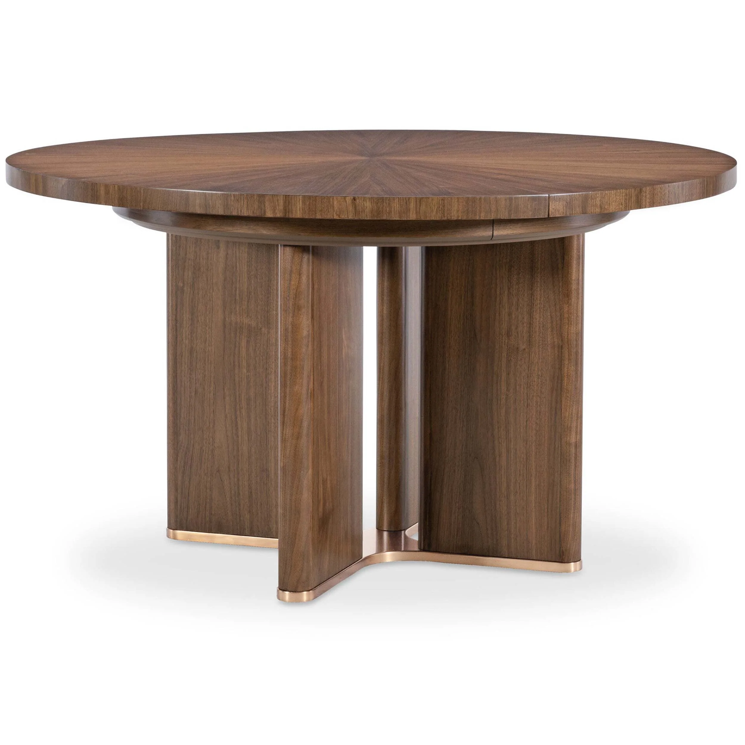 Eleana Round Extendable Dining Table, Light Caramel