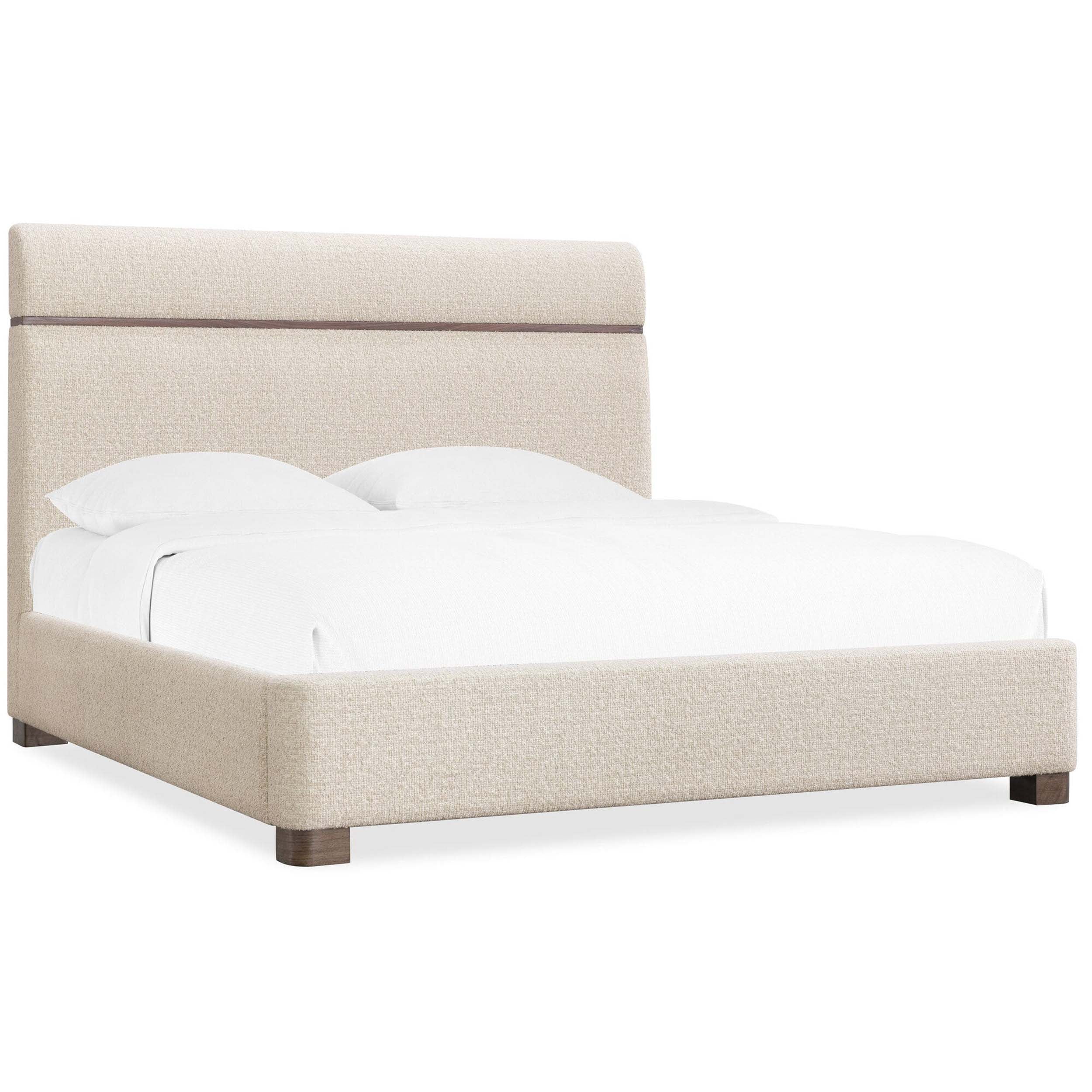 Eleana Upholstered Panel Bed, Hanalei Oat