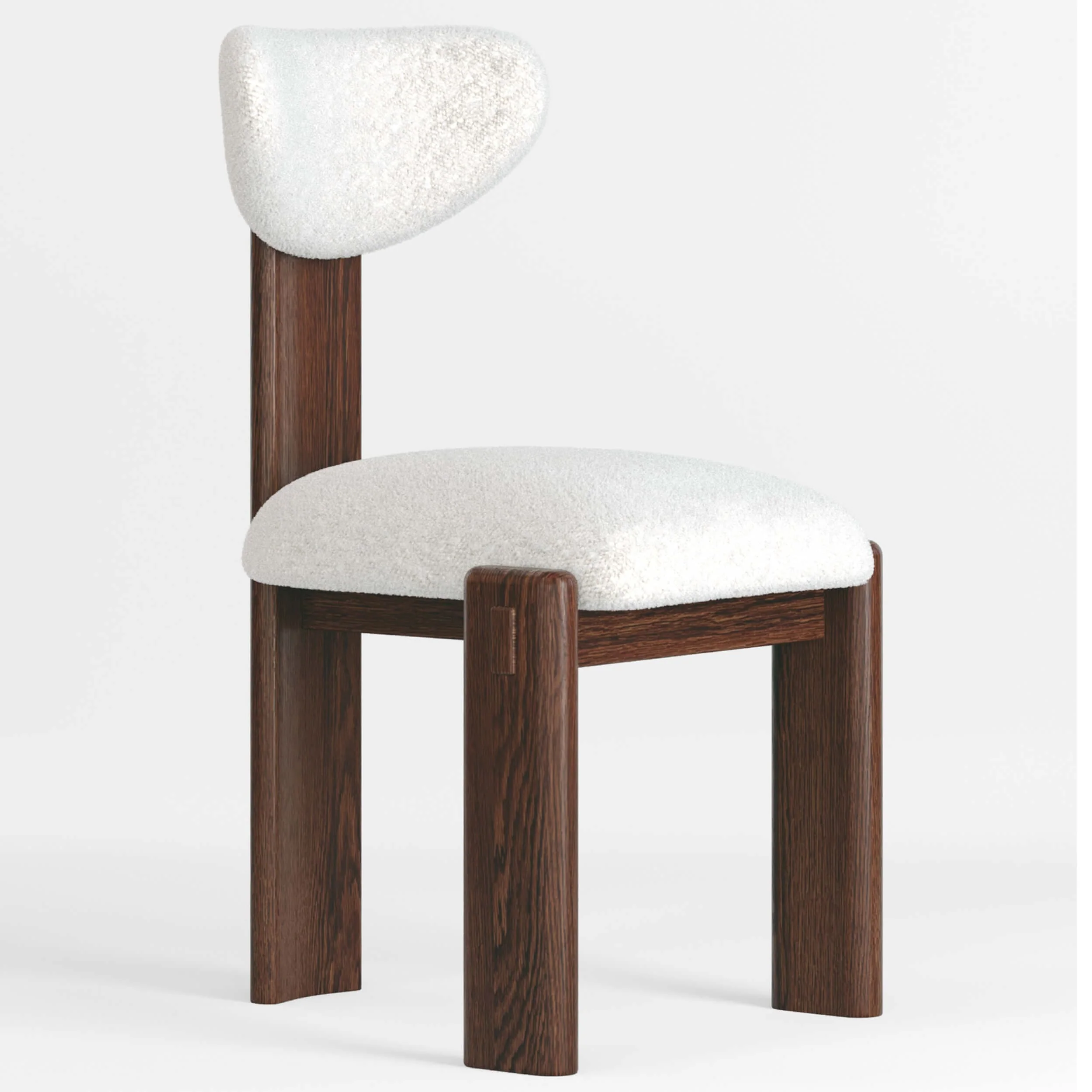 Elio Dining Chair, Mud Brown, Set of 2