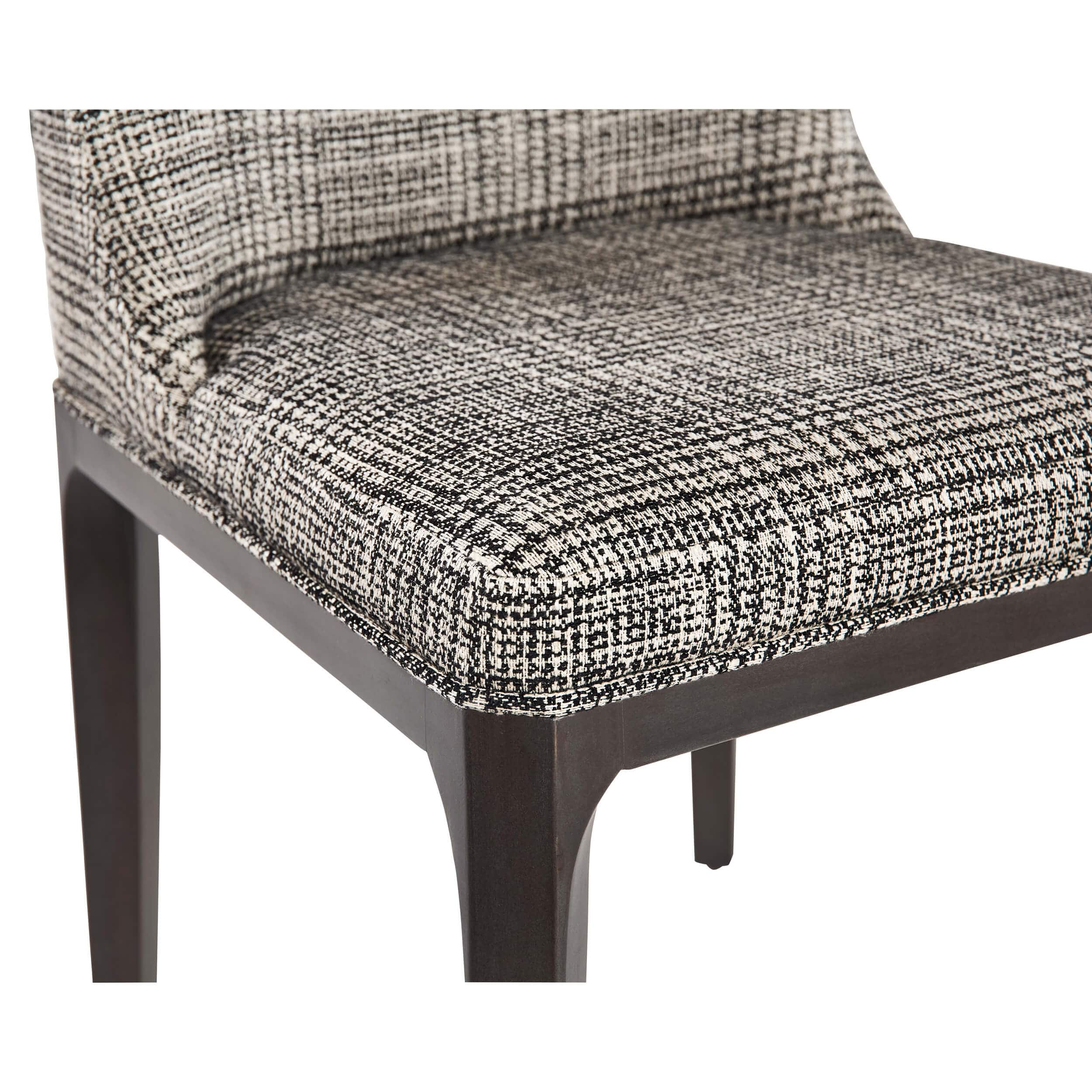 Elisa Dining Chair, Naya Check Black, Set of 2 - Image 5