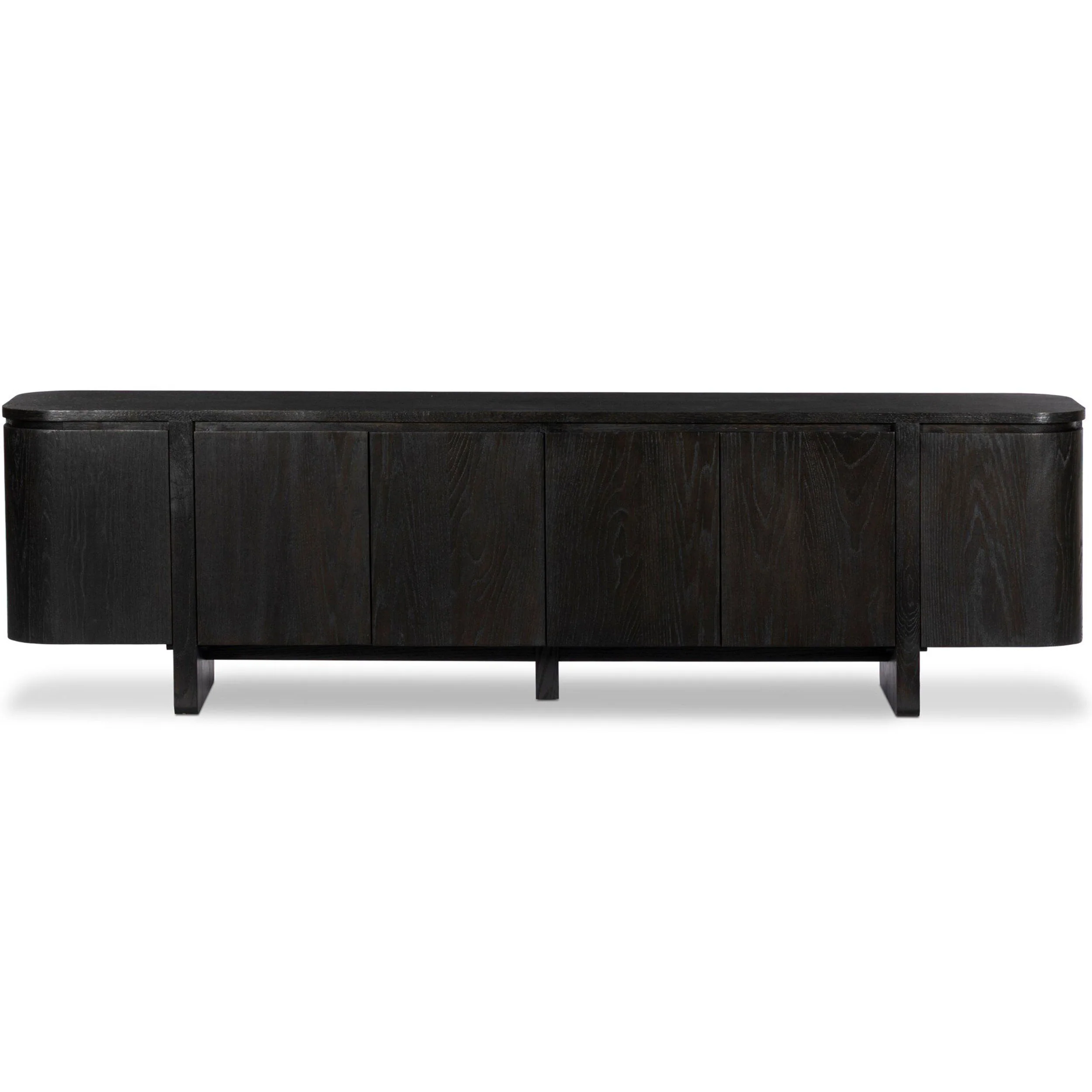 Elle Media Console, Worn Black by Four Hands - Image 2