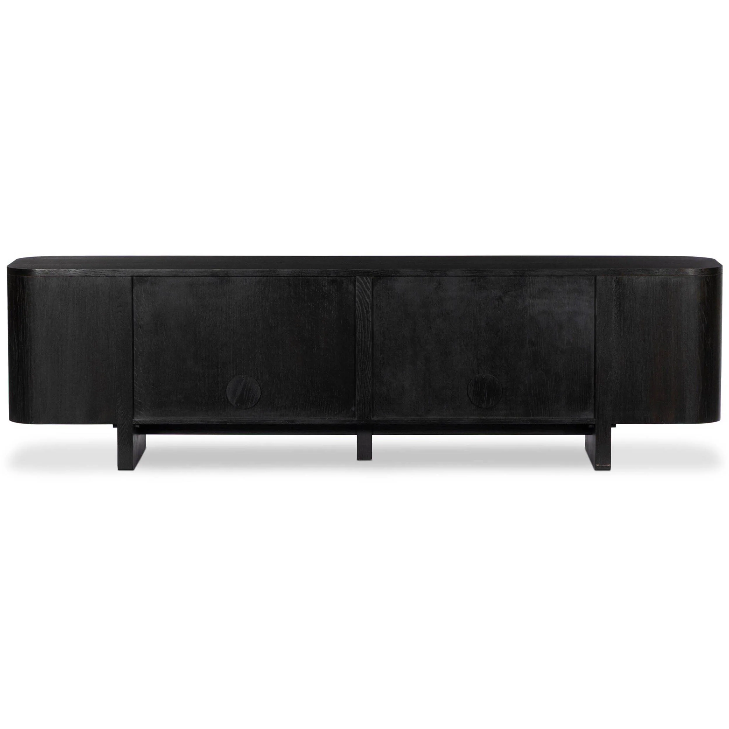 Elle Media Console, Worn Black by Four Hands - Image 4
