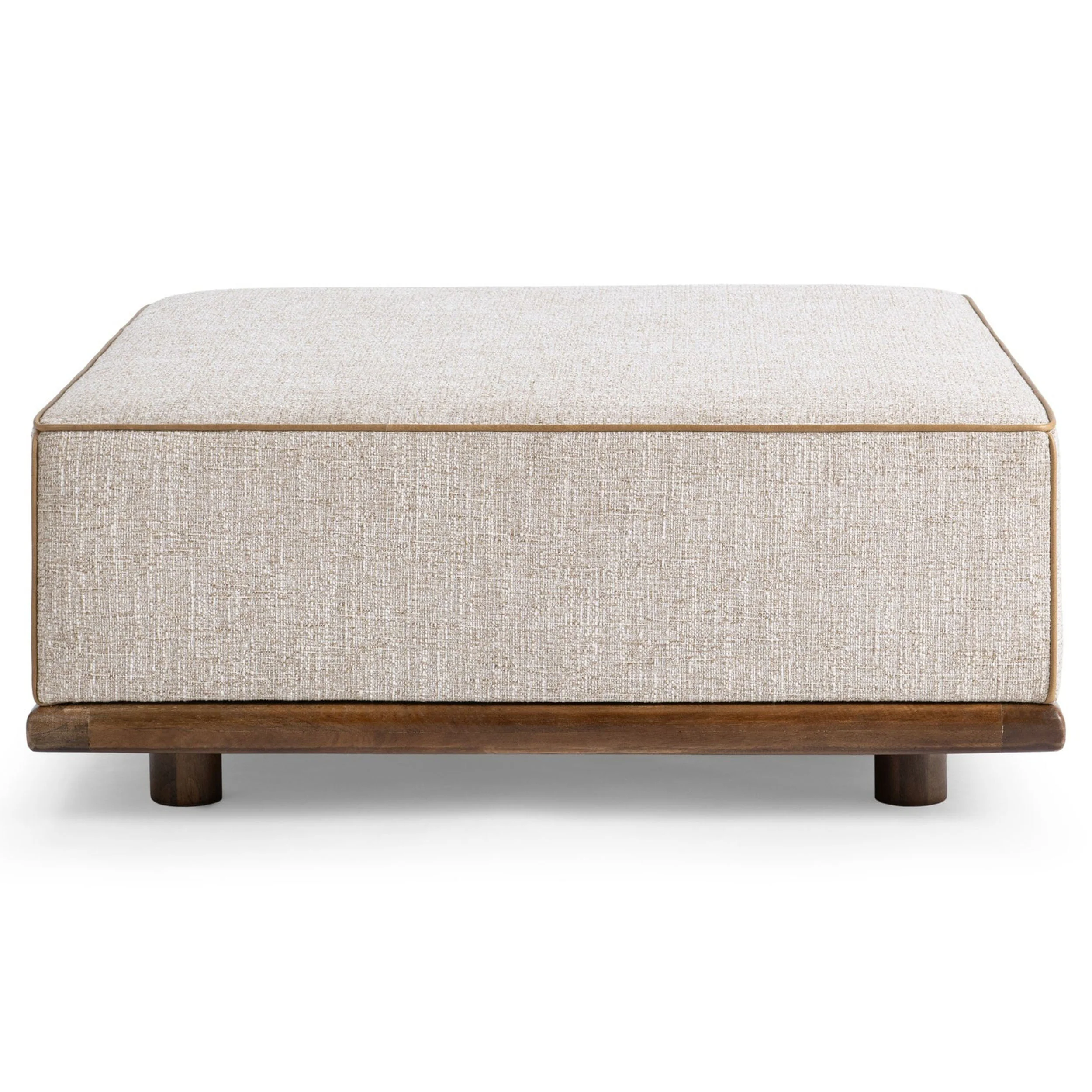 Ellerie Square Ottoman, Latte