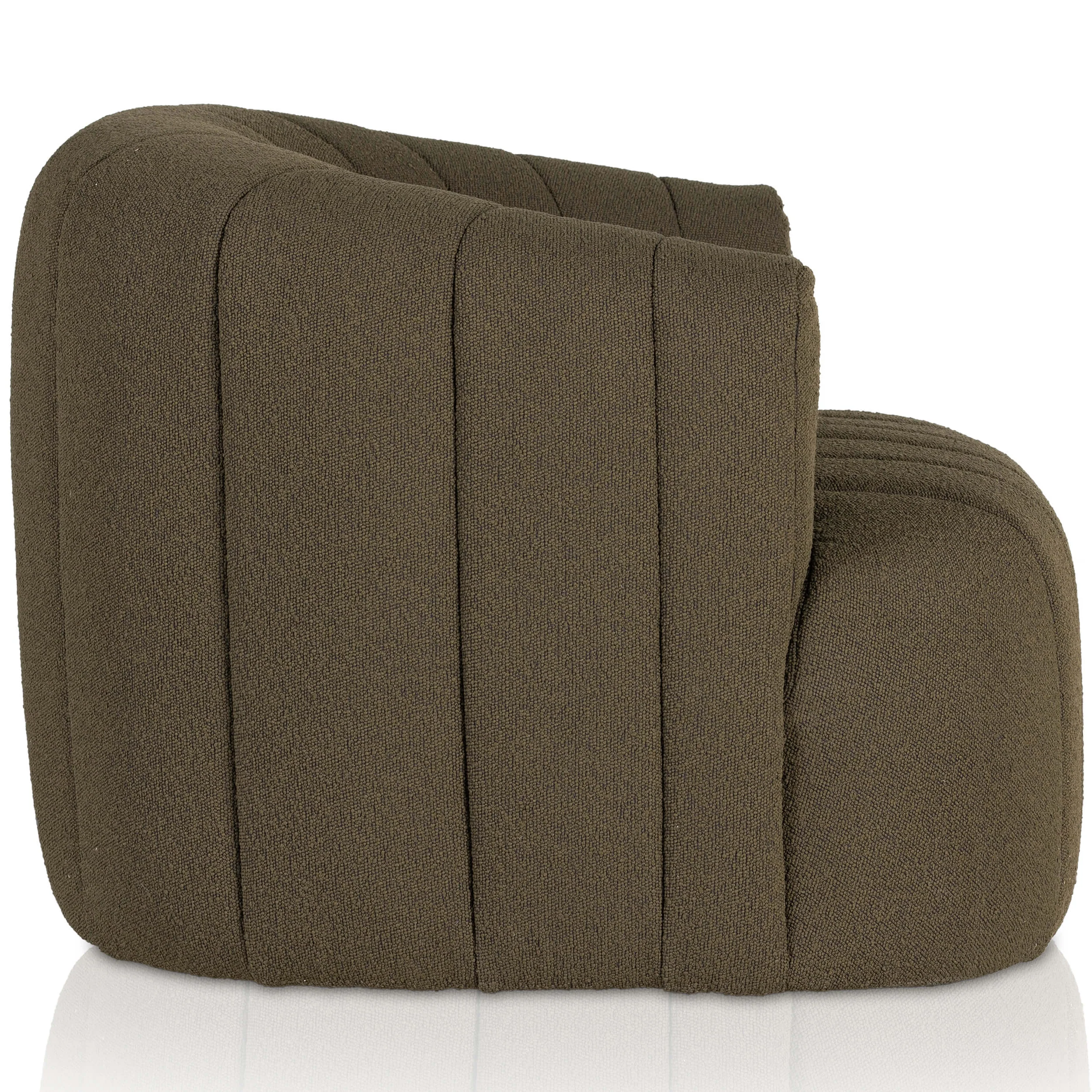 Elliana Swivel Chair, Boucle Olive by Four Hands - Image 2