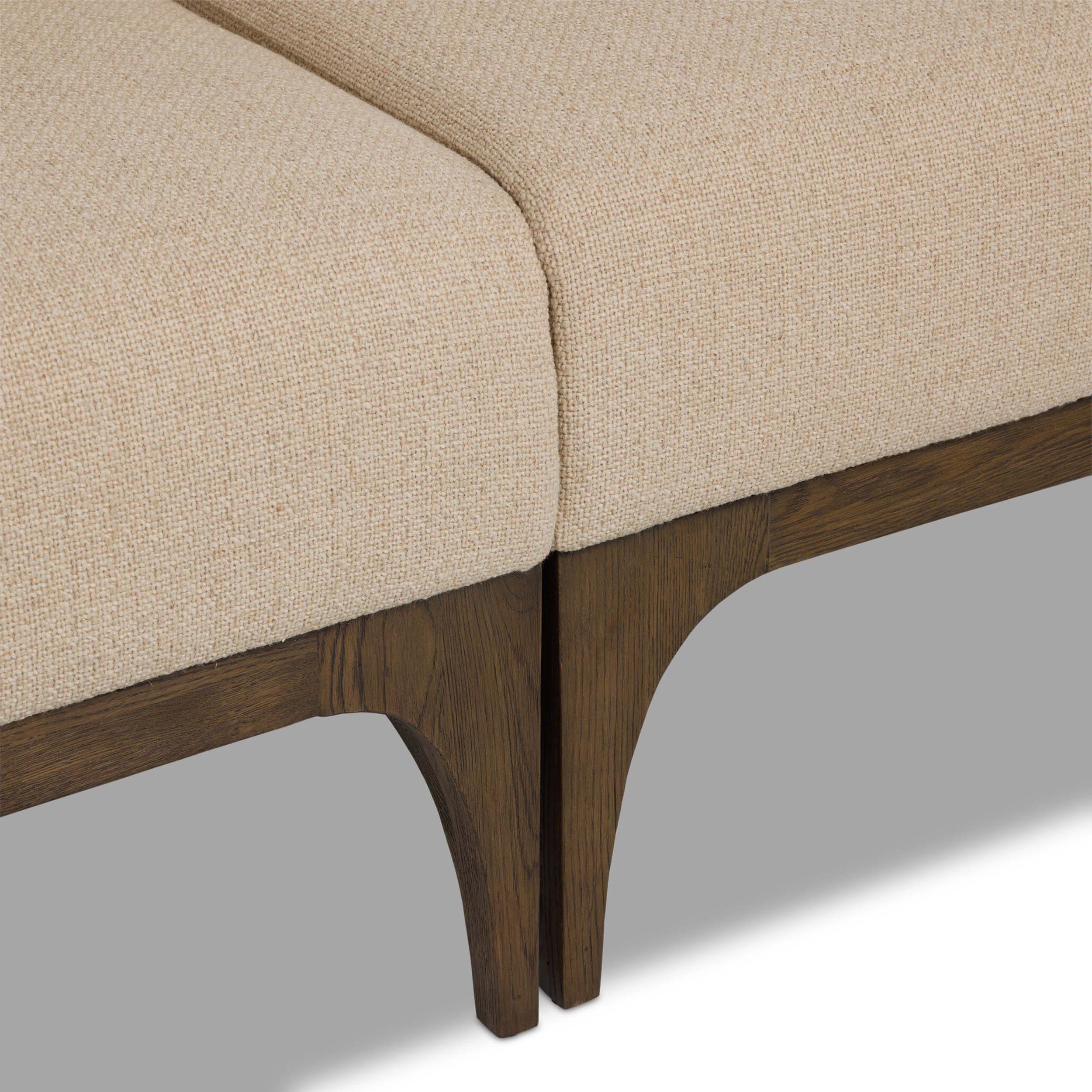 Ellington U-Shaped Dining Banquette, Irving Flax by Four Hands - Image 6