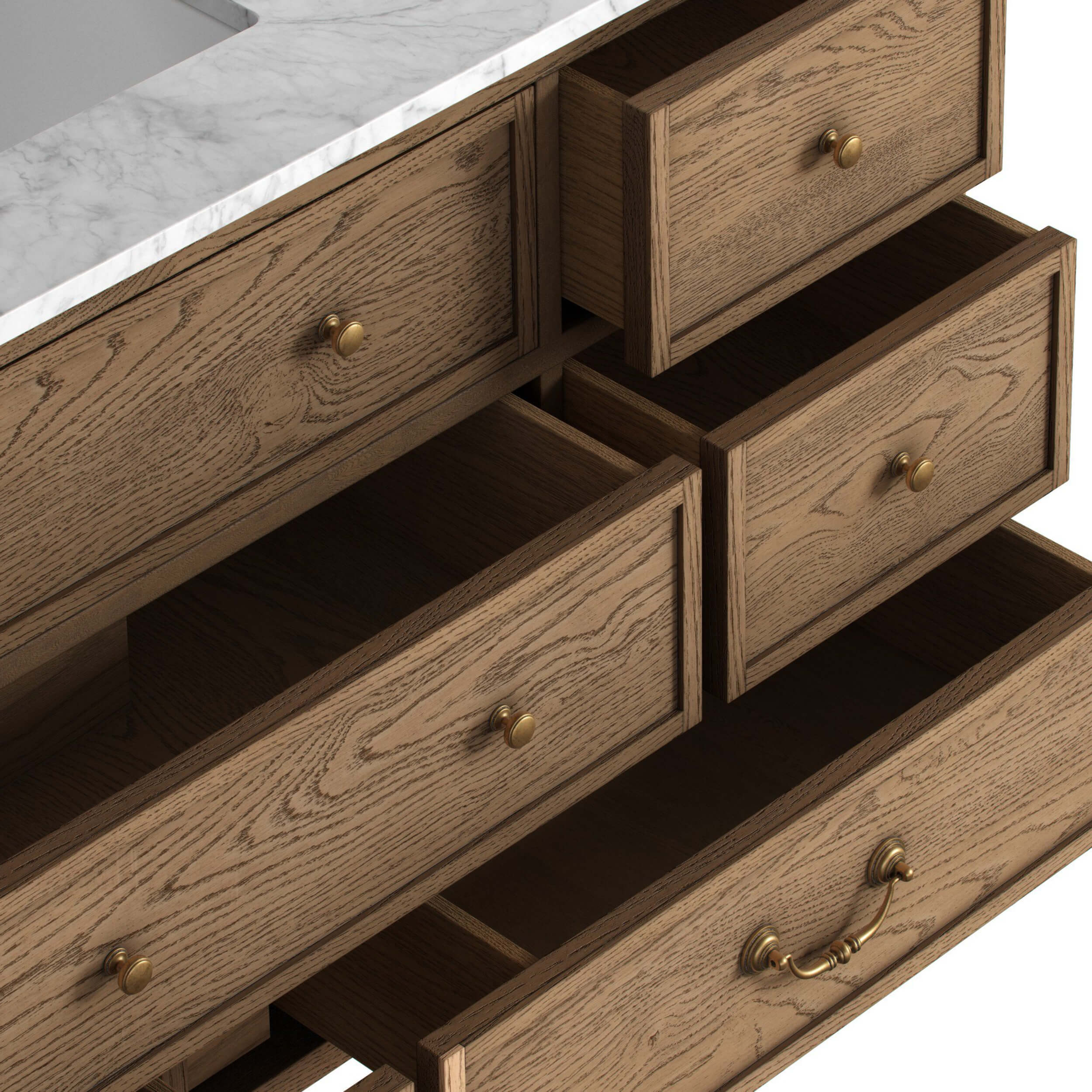 Elliston Single Vanity, Satin Worn Oak by Four Hands - Image 4