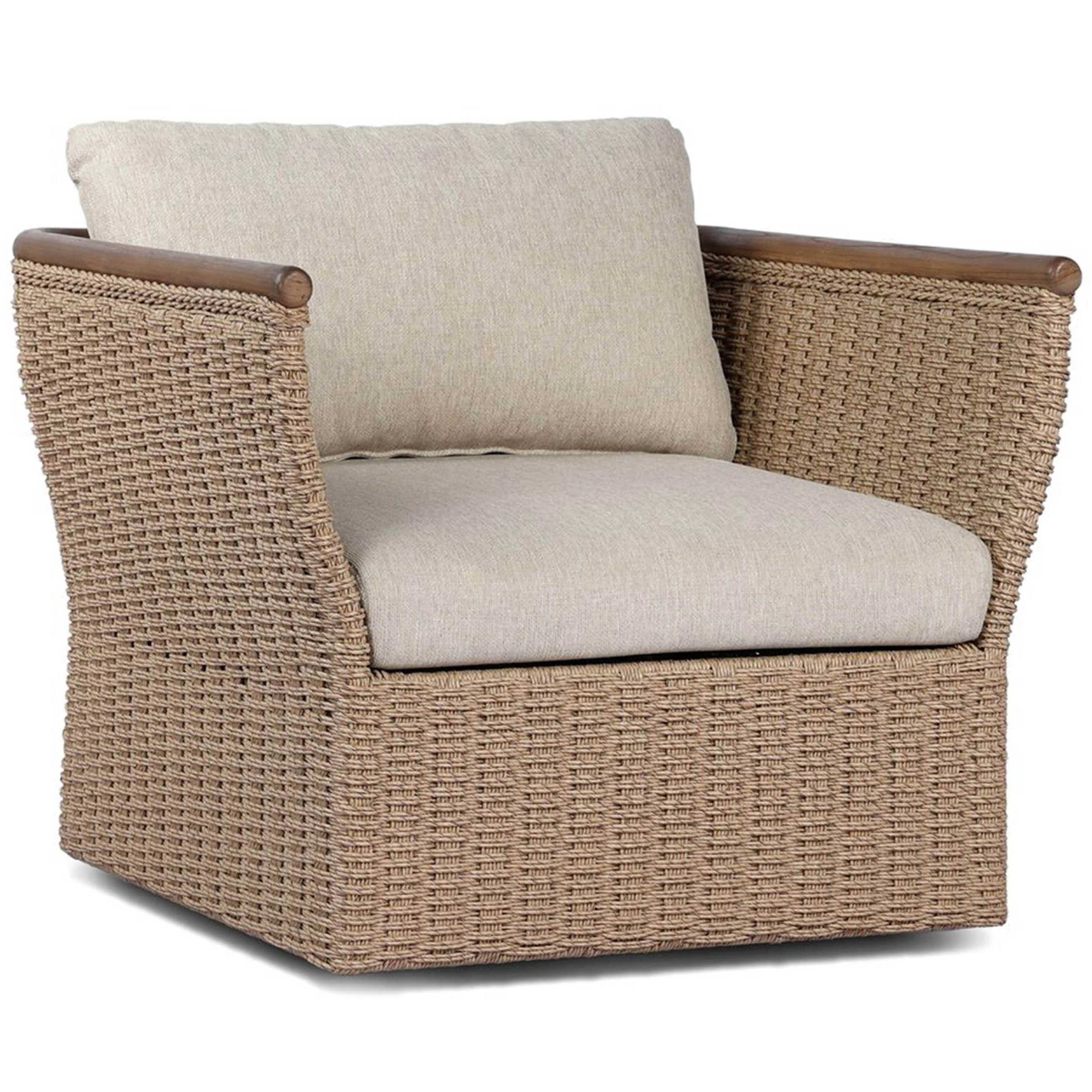Elmira Outdoor Swivel Chair, Ellor Beige by Four hands