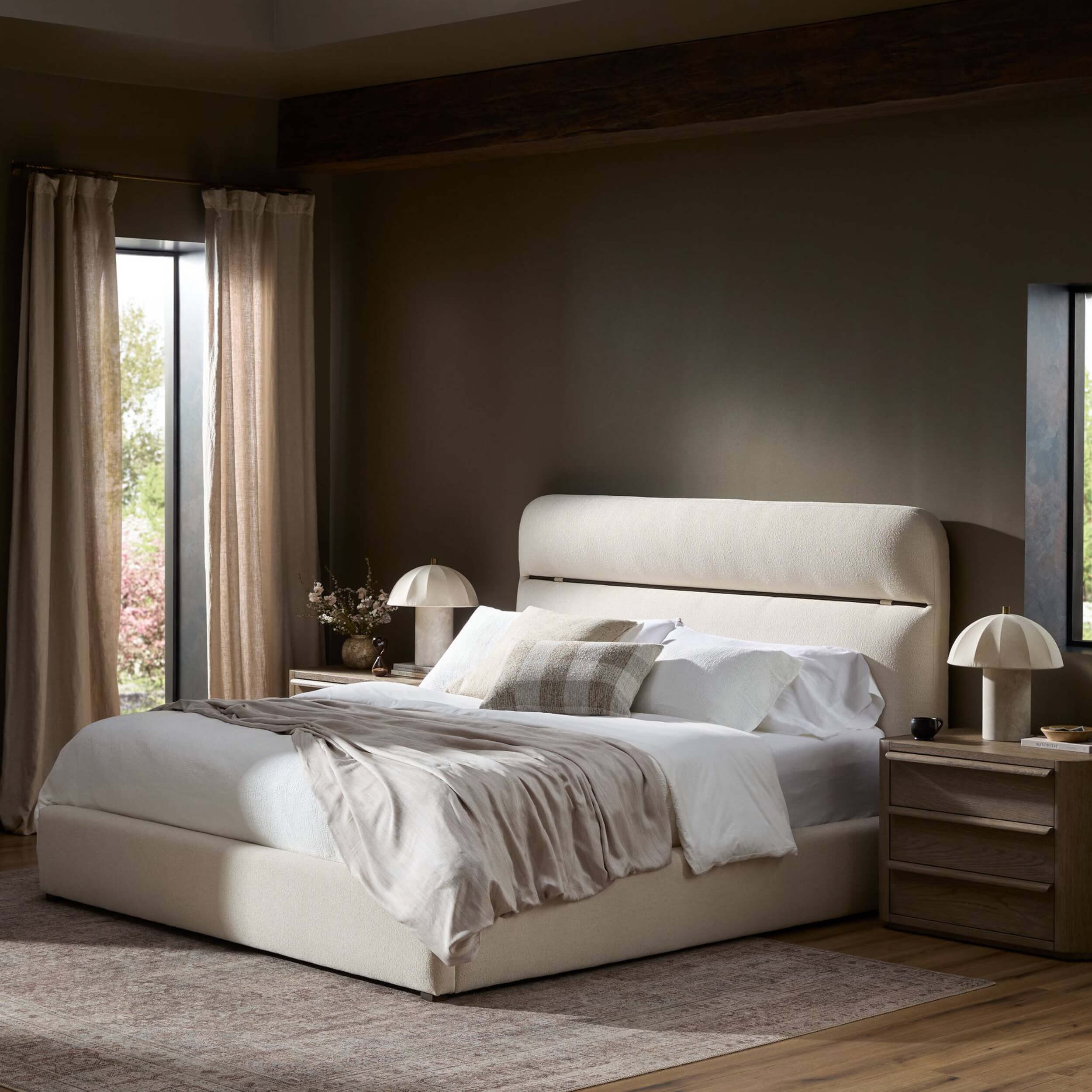 Elodie Bed, Wayfarer Snow by Four Hands - Image 6
