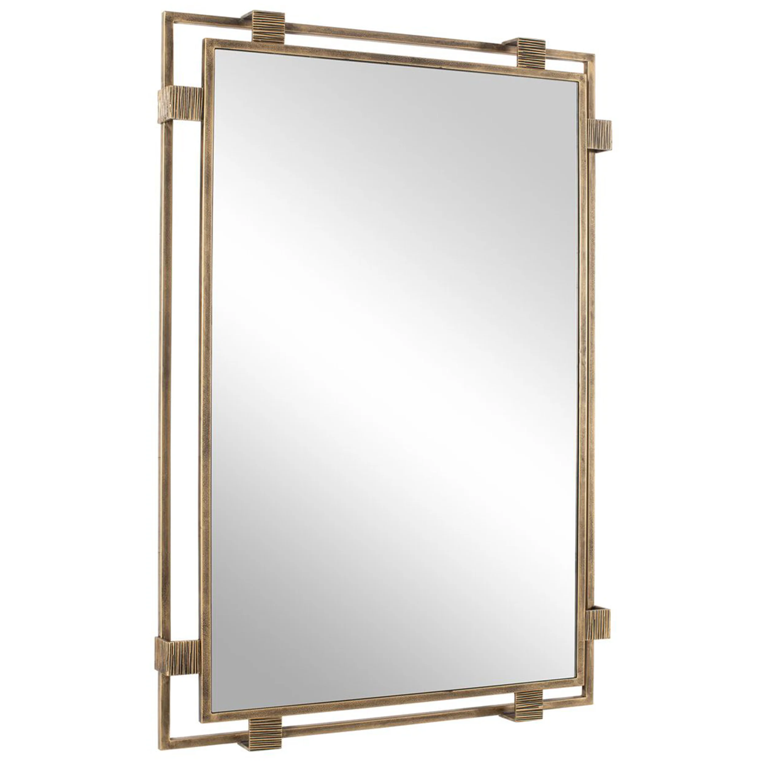 Elsher Mirror, Antiqued Gold - Image 2